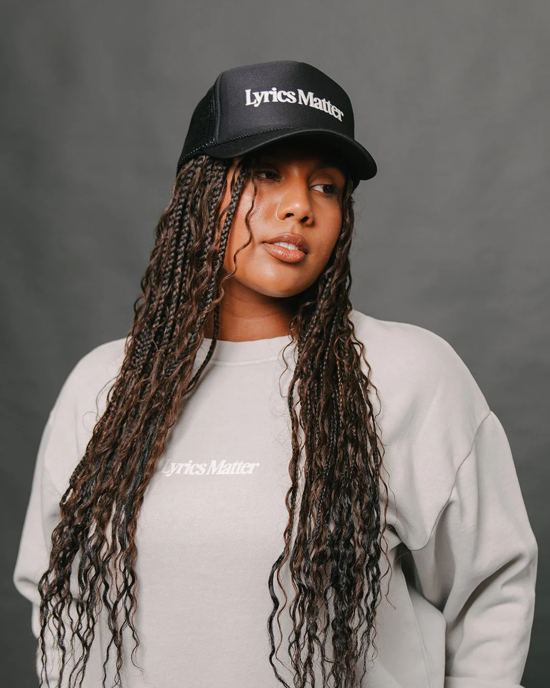 Lyrics Matter | Lunar Rock Crewneck Sweatshirt - Image 3