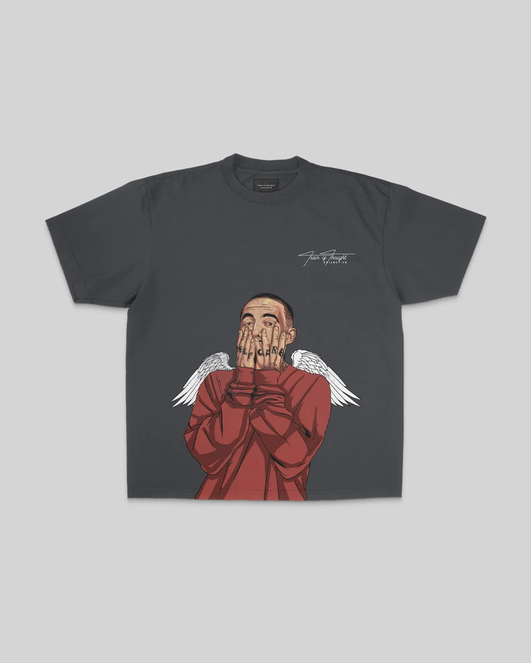 Mac Wings Big Face | Oversized Shadow Graphic Tee
