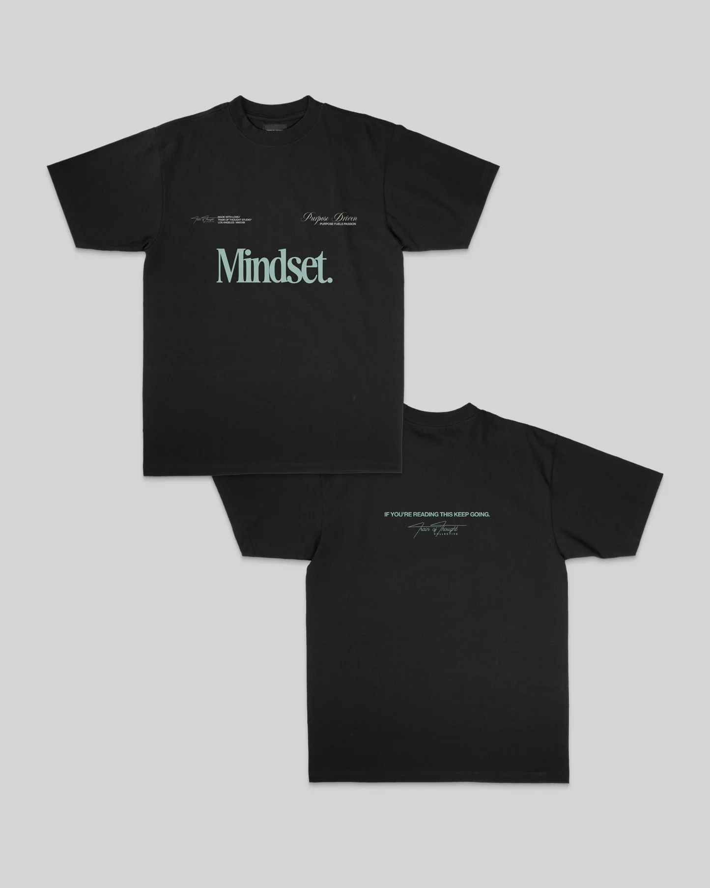 Mindset | Heavyweight Black Graphic Tee
