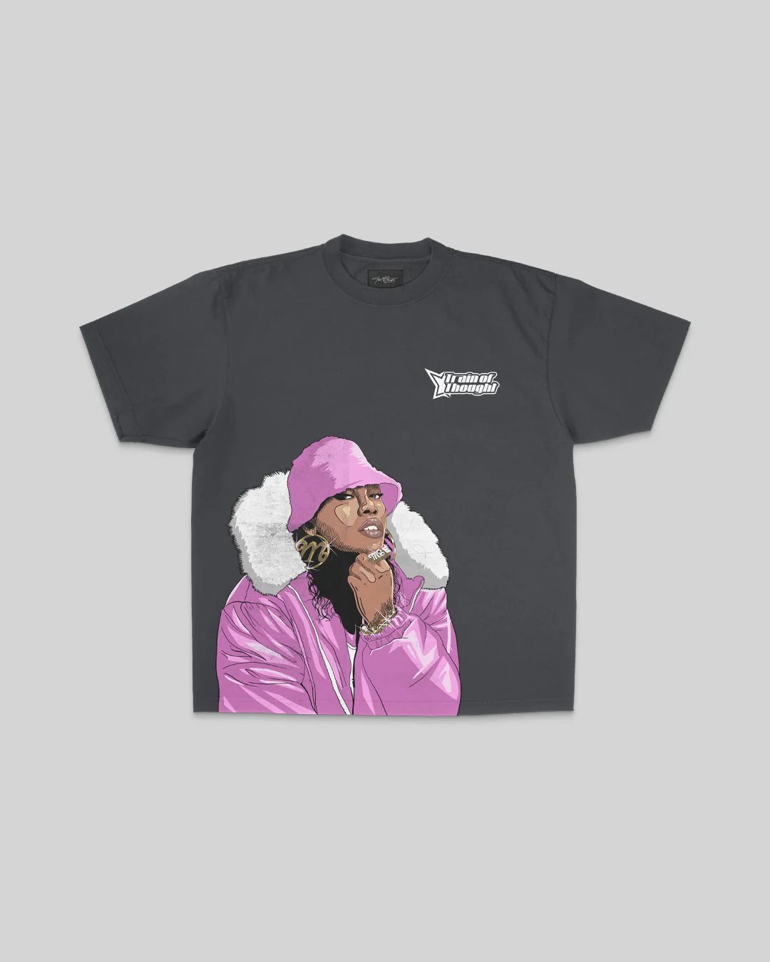 Missy Big Face | Oversized Shadow Graphic Tee