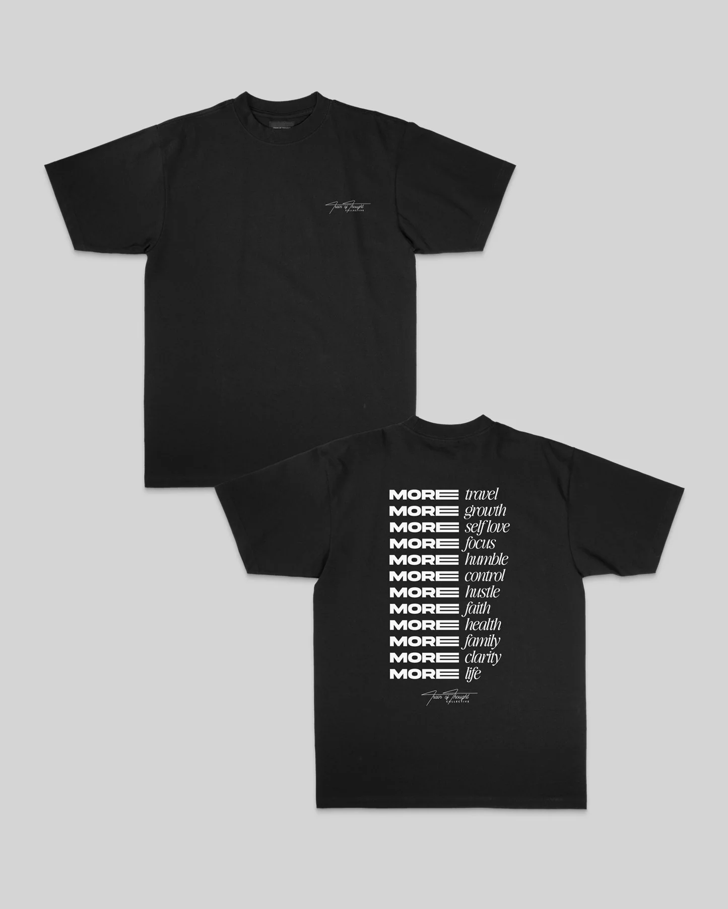 More Life | Heavyweight Black Graphic Tee