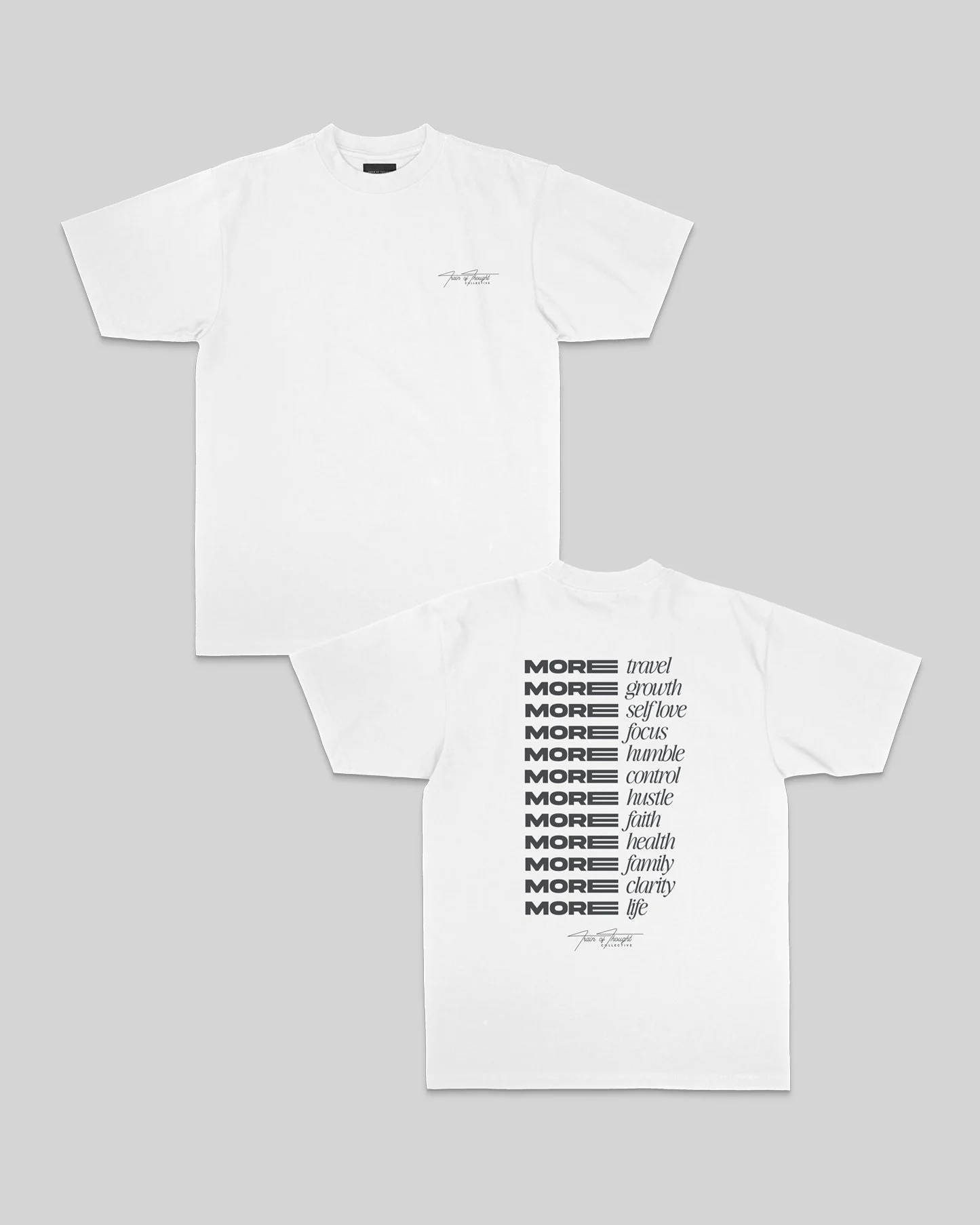 More Life | Heavyweight White Graphic Tee
