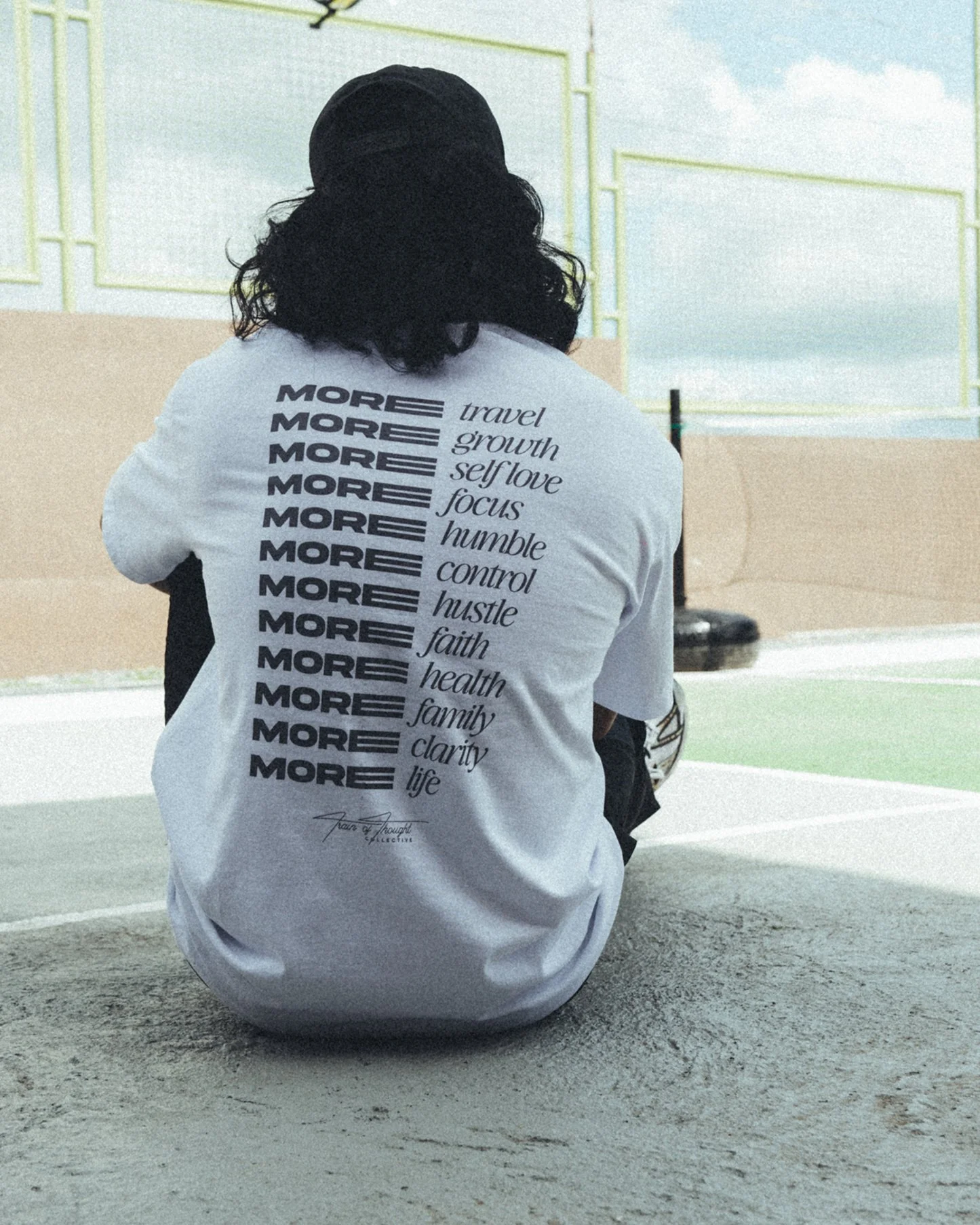 More Life | Heavyweight White Graphic Tee - Image 3