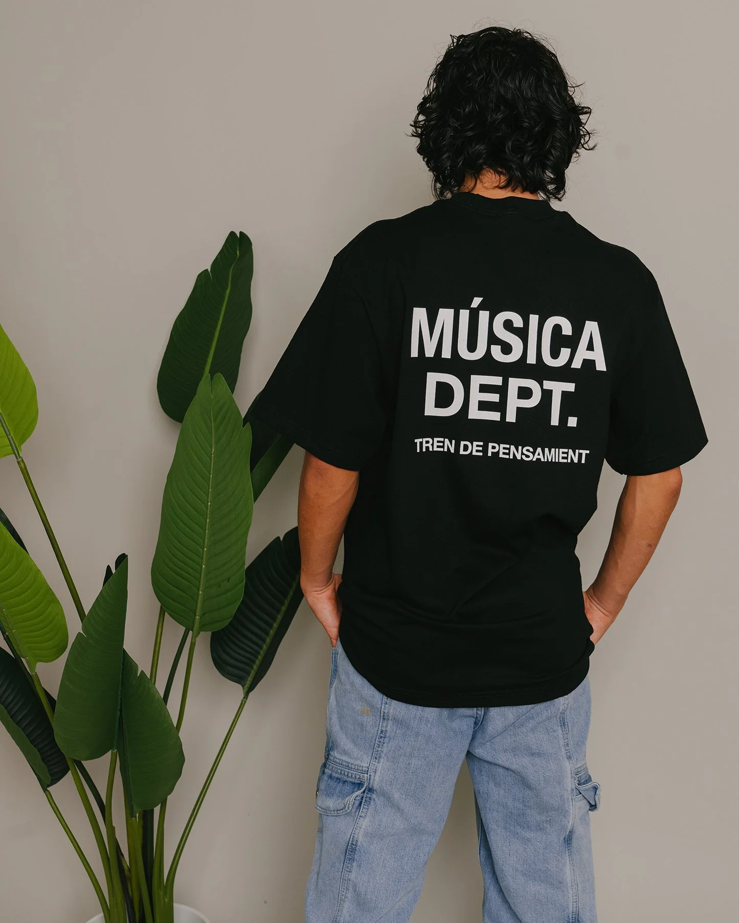 Musica Dept. | Heavyweight Black Graphic Tee - Image 3