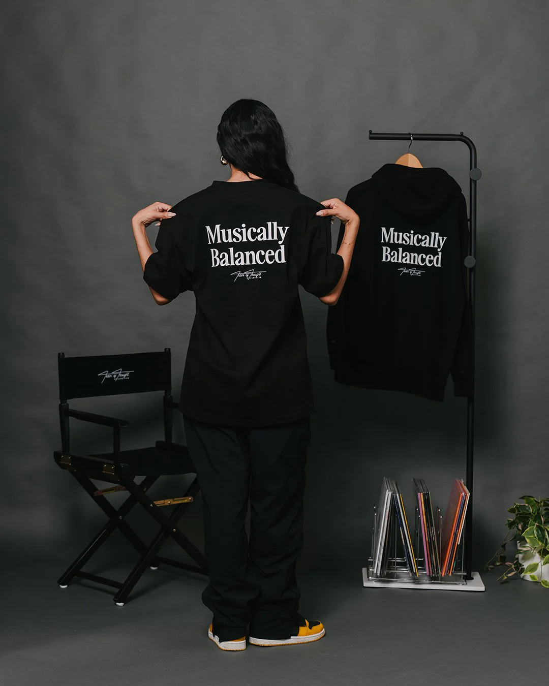 Musically Balanced 2.0 | Black Pullover Hoodie - Image 2