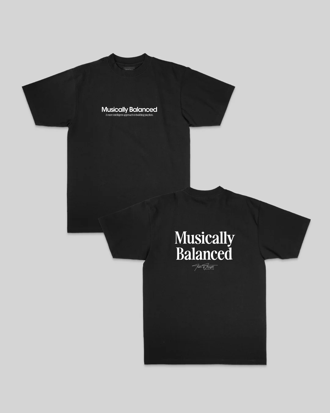 Musically Balanced 2.0 | Heavyweight Black Graphic Tee