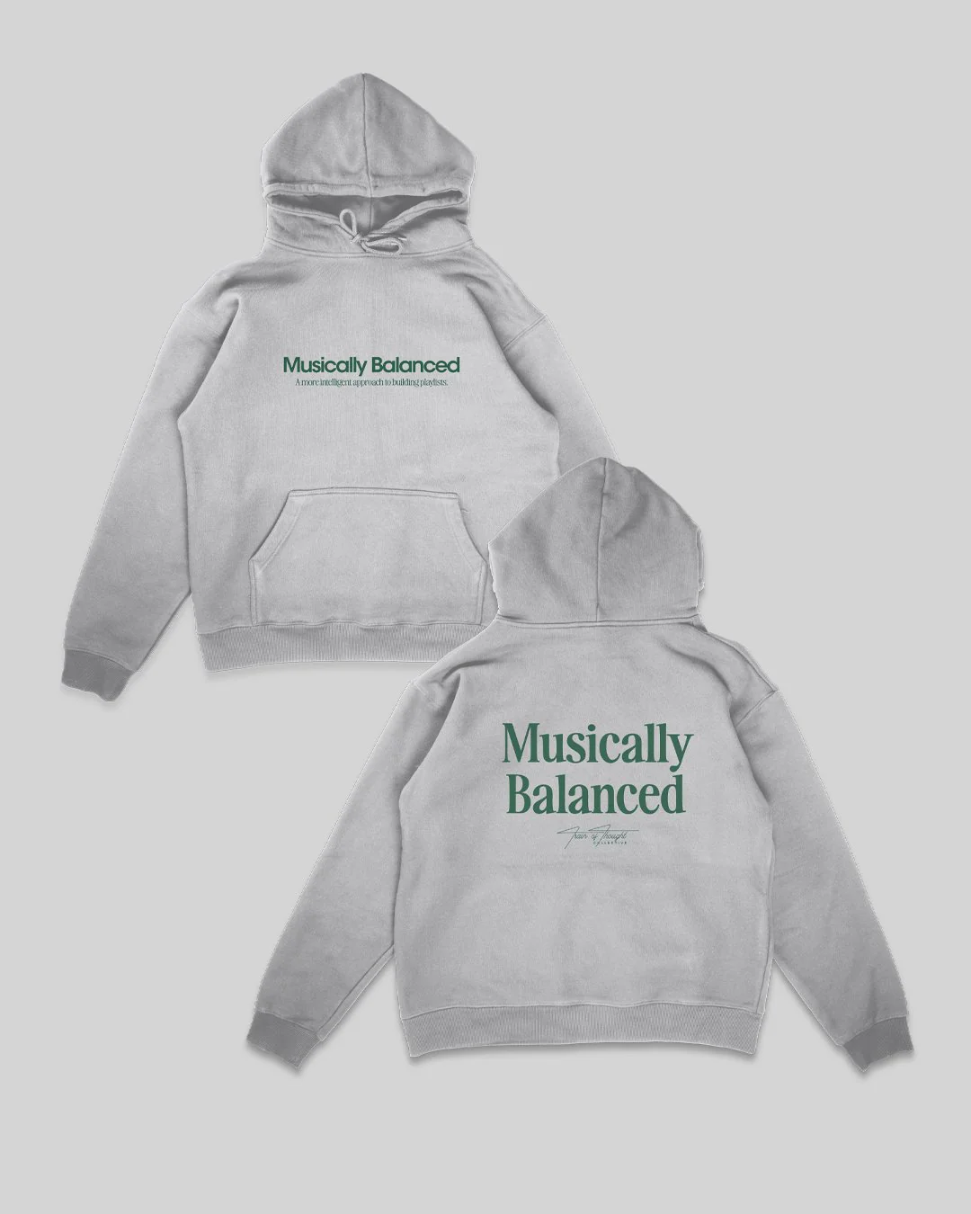 Musically Balanced 2.0 | Grey Pullover Hoodie