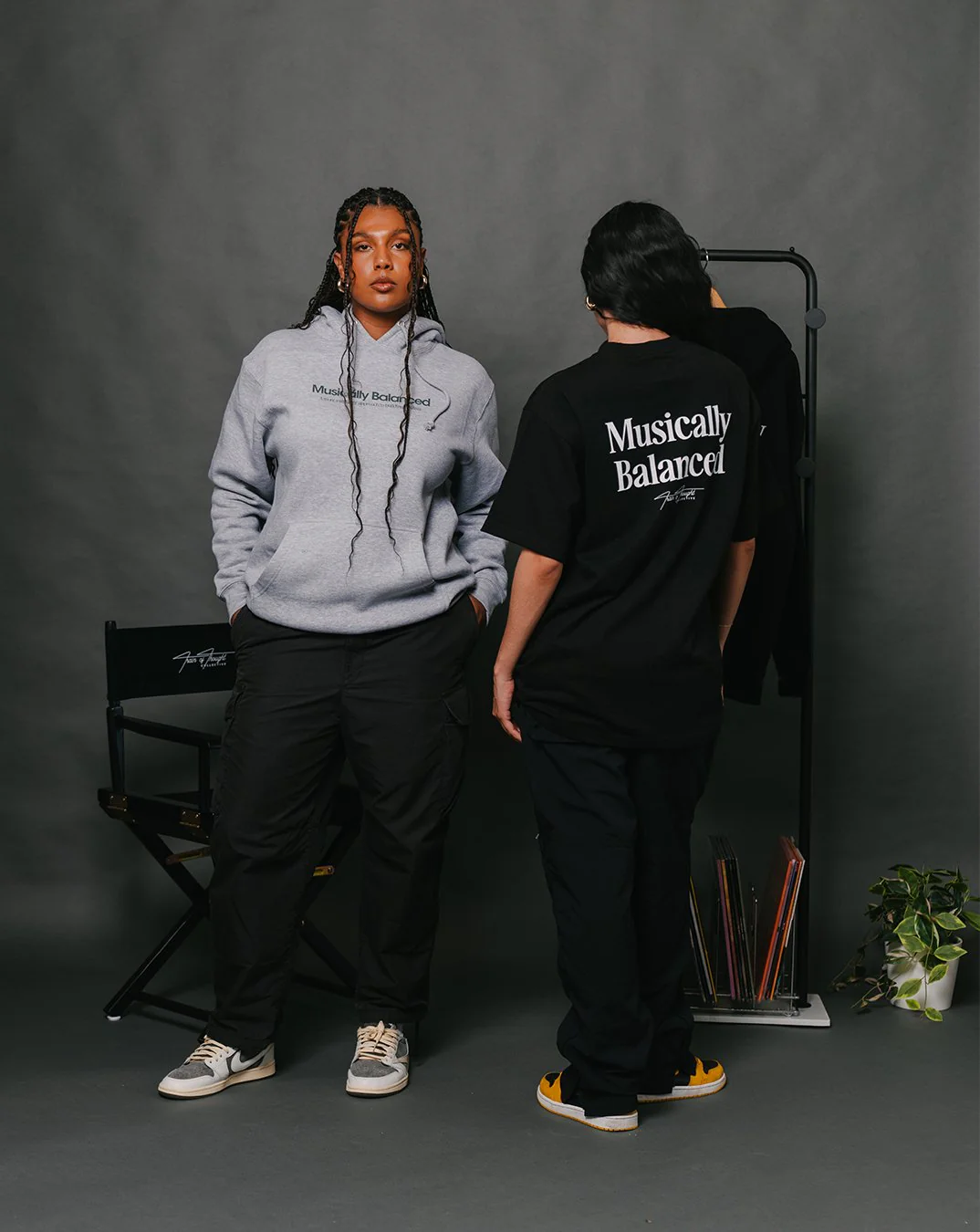 Musically Balanced 2.0 | Grey Pullover Hoodie - Image 2