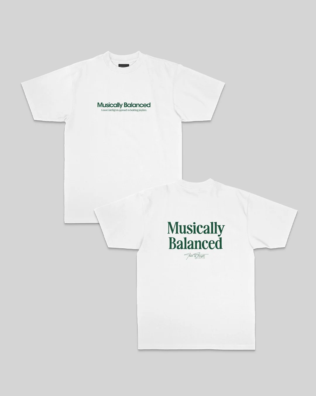Musically Balanced 2.0 | Heavyweight White Graphic Tee