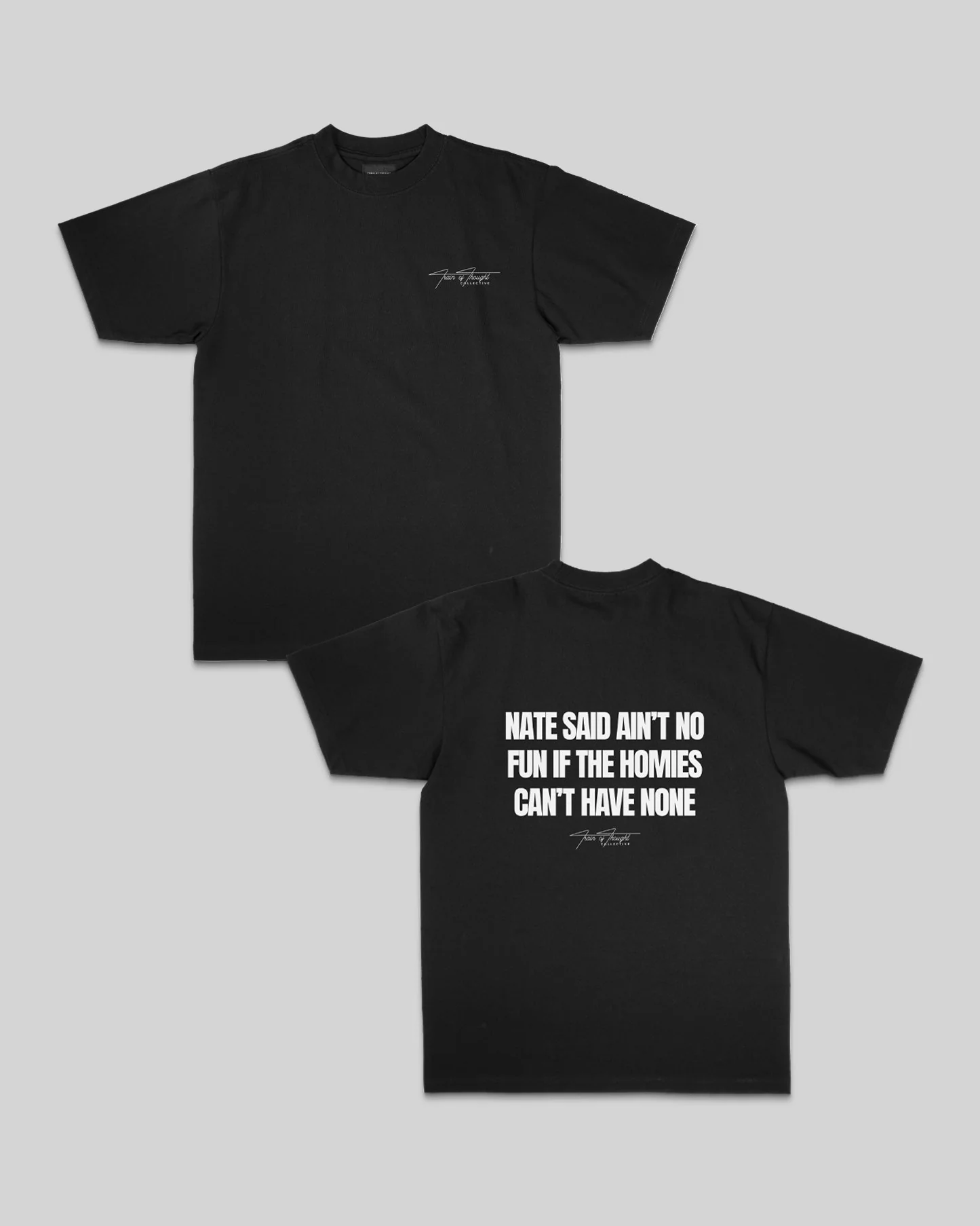 Nate Said | Heavyweight Black Graphic Tee