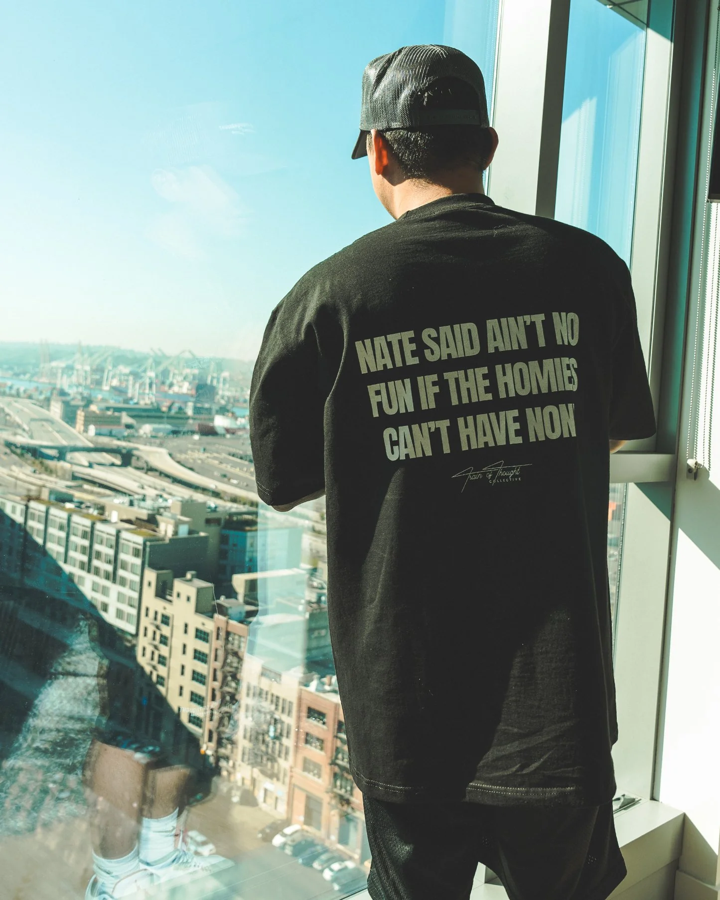 Nate Said | Heavyweight Black Graphic Tee - Image 2