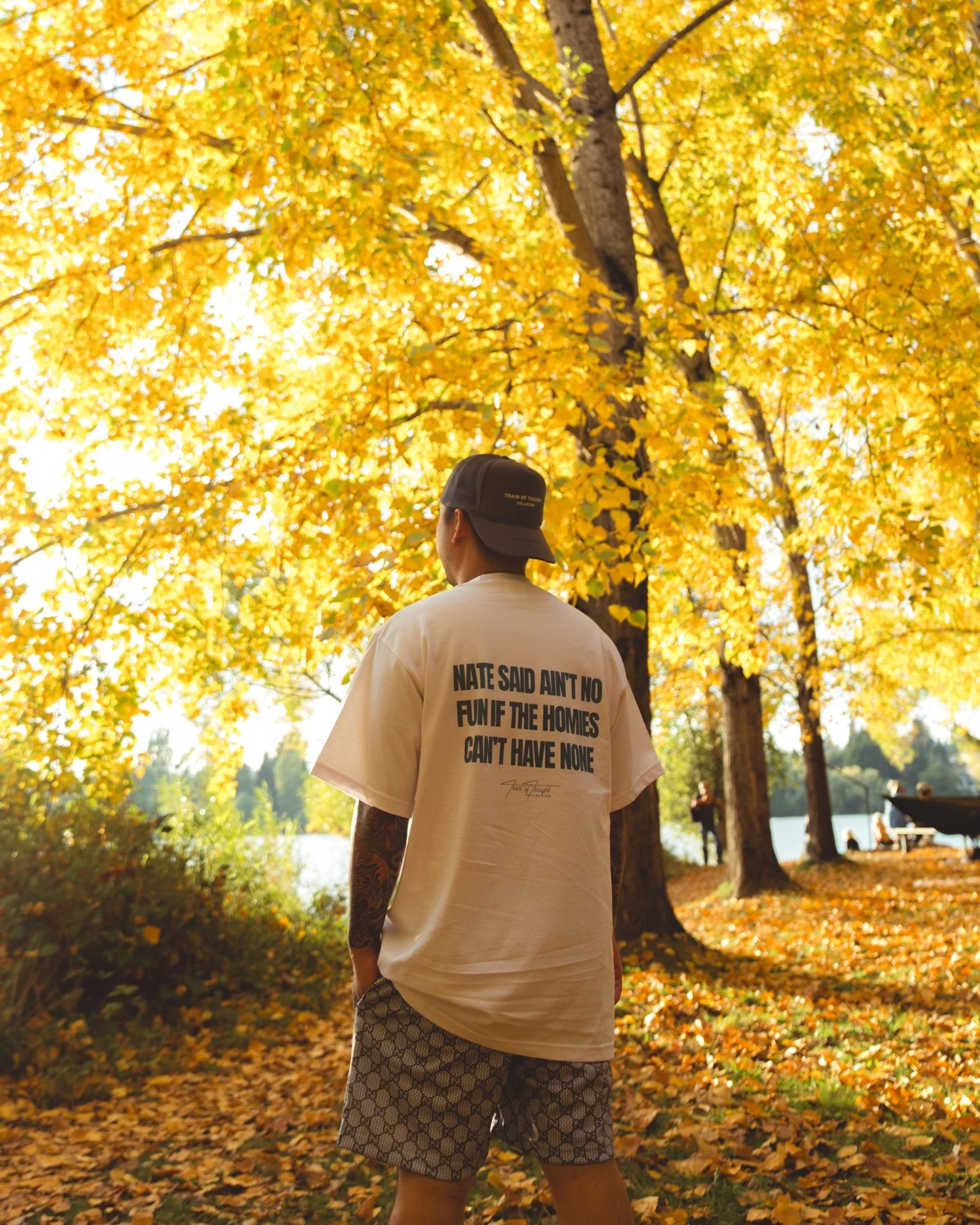 Nate Said | Heavyweight White Graphic Tee - Image 2