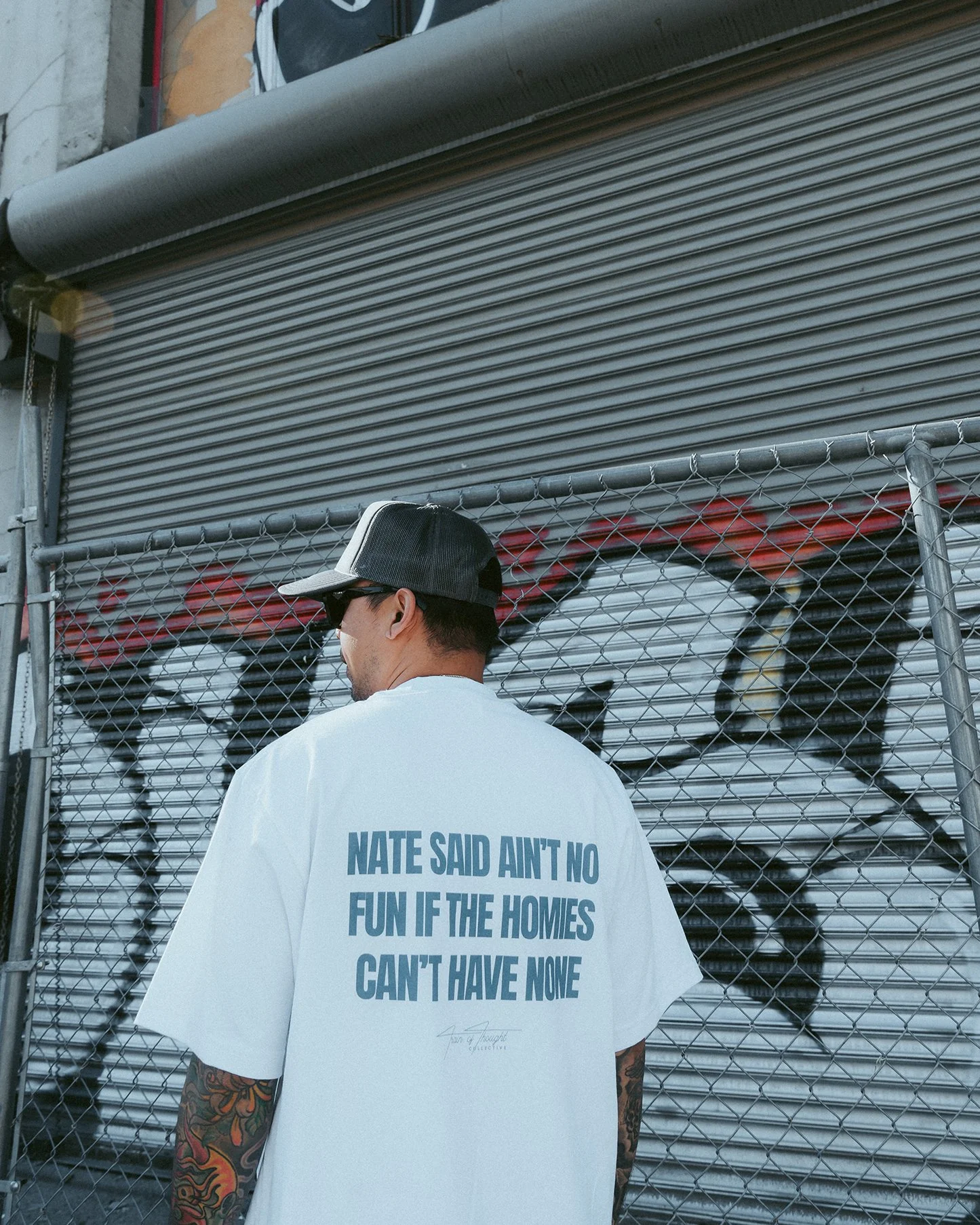 Nate Said | Heavyweight White Graphic Tee - Image 3