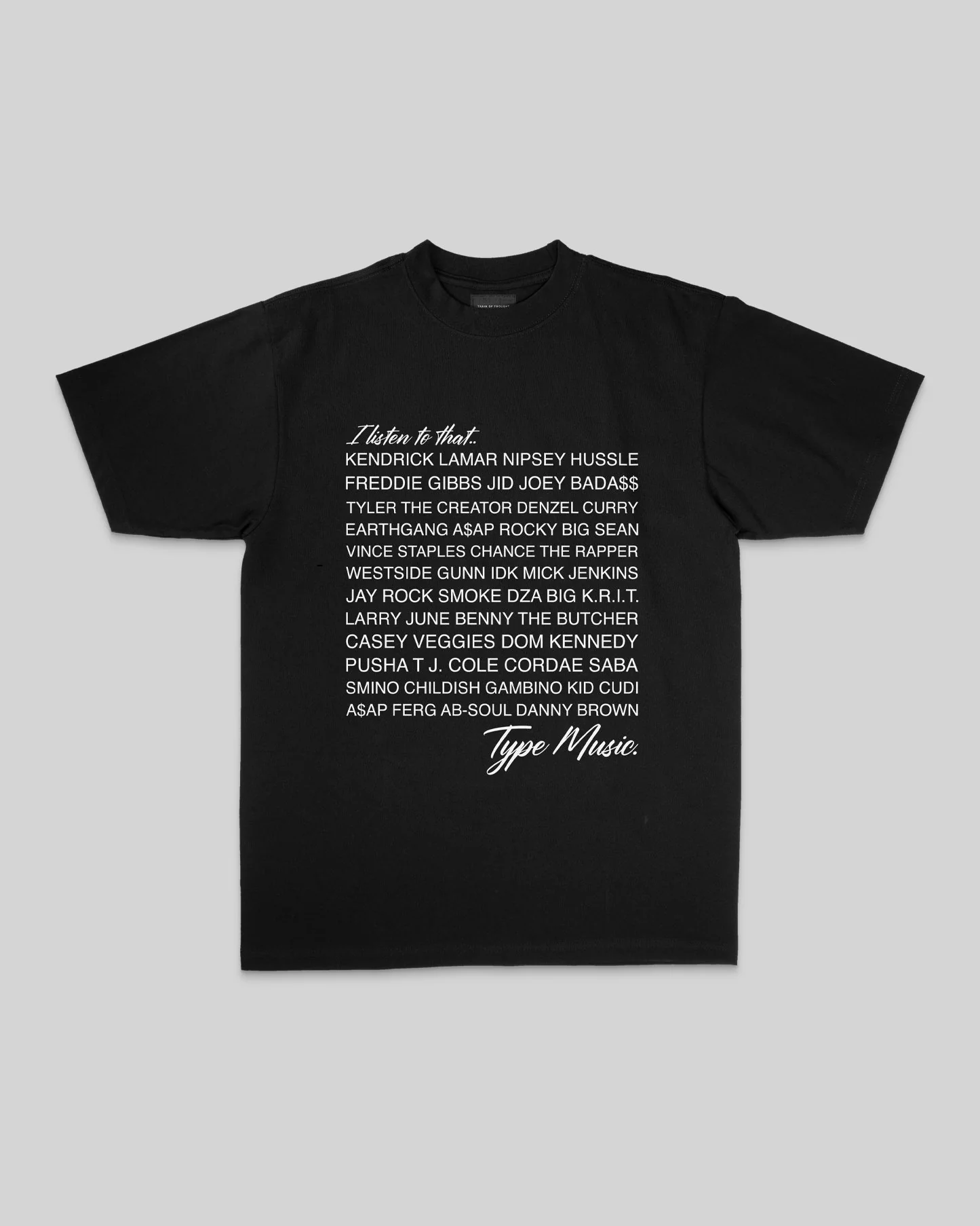 New Era Listen To That | Heavyweight Black Graphic Tee