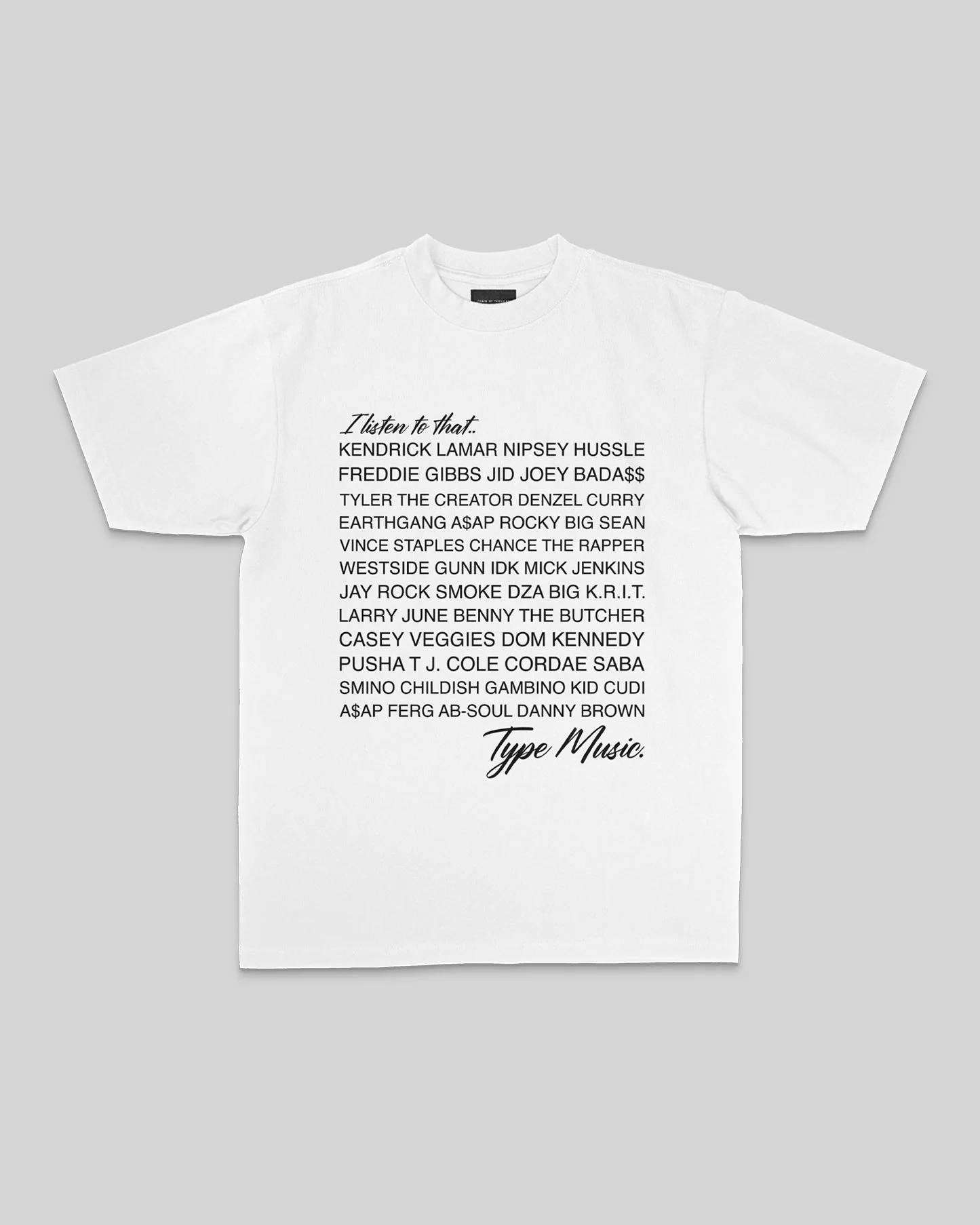 New Era Listen To That | Heavyweight White Graphic Tee