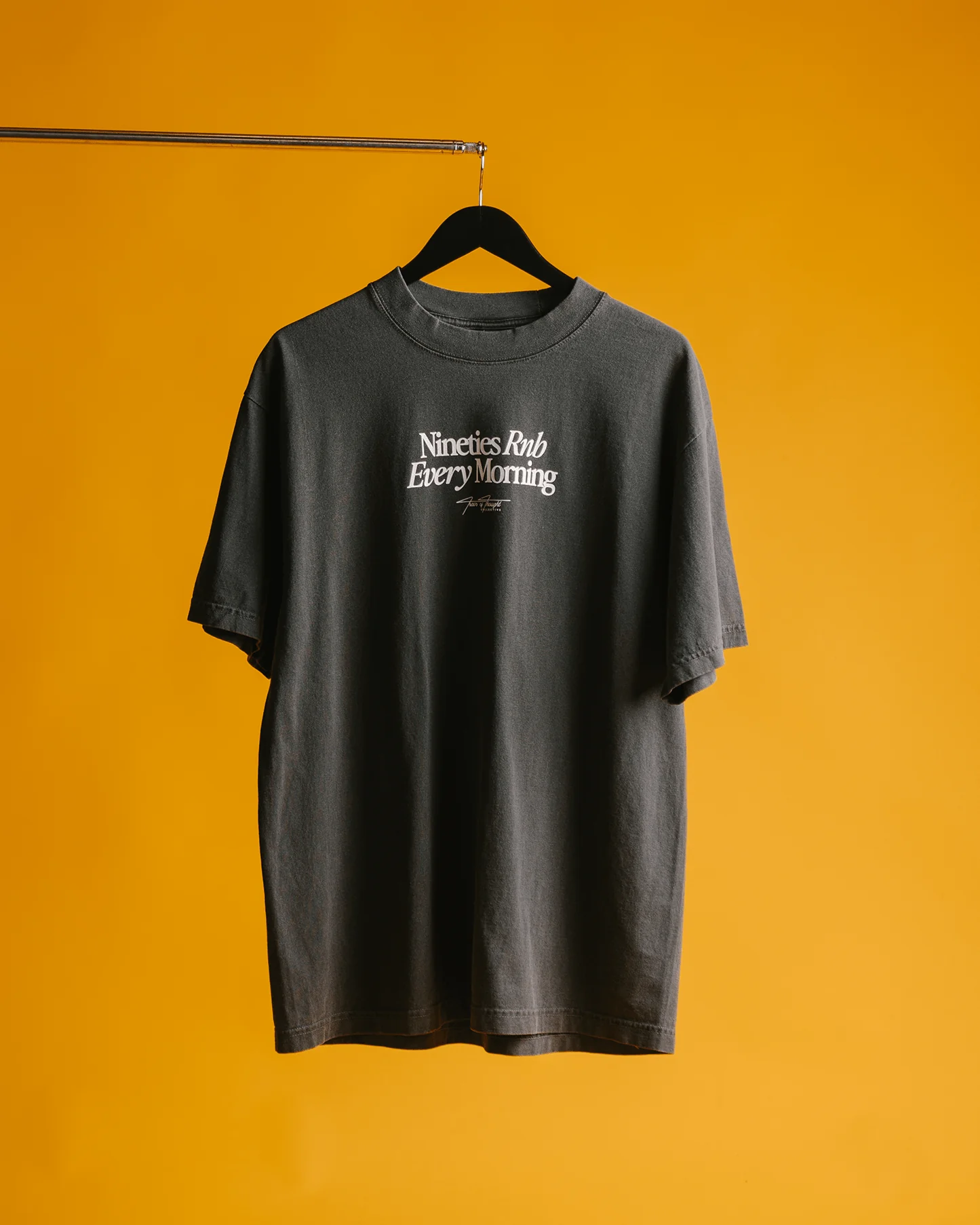 Nineties Rnb Every Morning V2 | Oversized Shadow Graphic Tee - Image 4