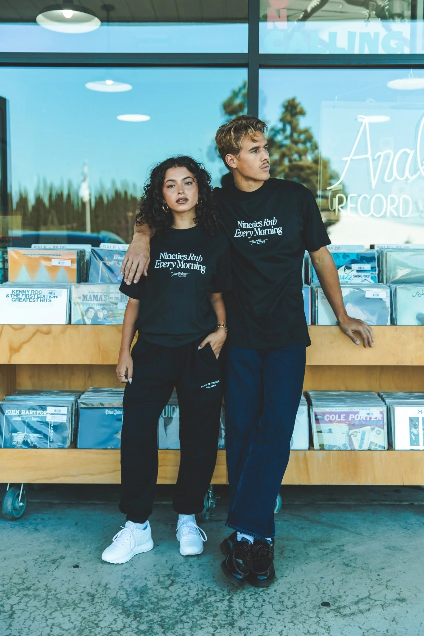 Nineties Rnb Every Morning | Classic Black Graphic Tee - Image 4