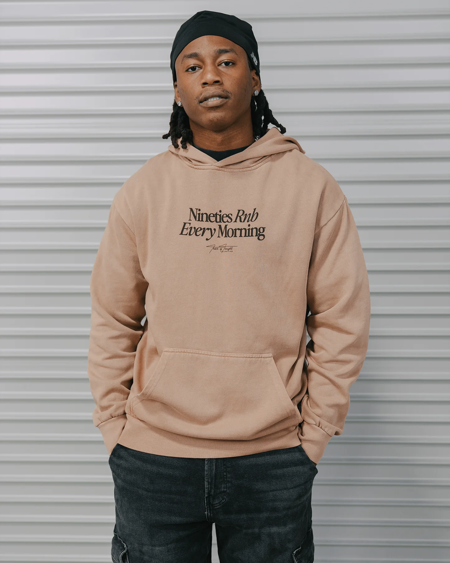 Nineties Rnb Every Morning | Mushroom Hoodie - Image 3