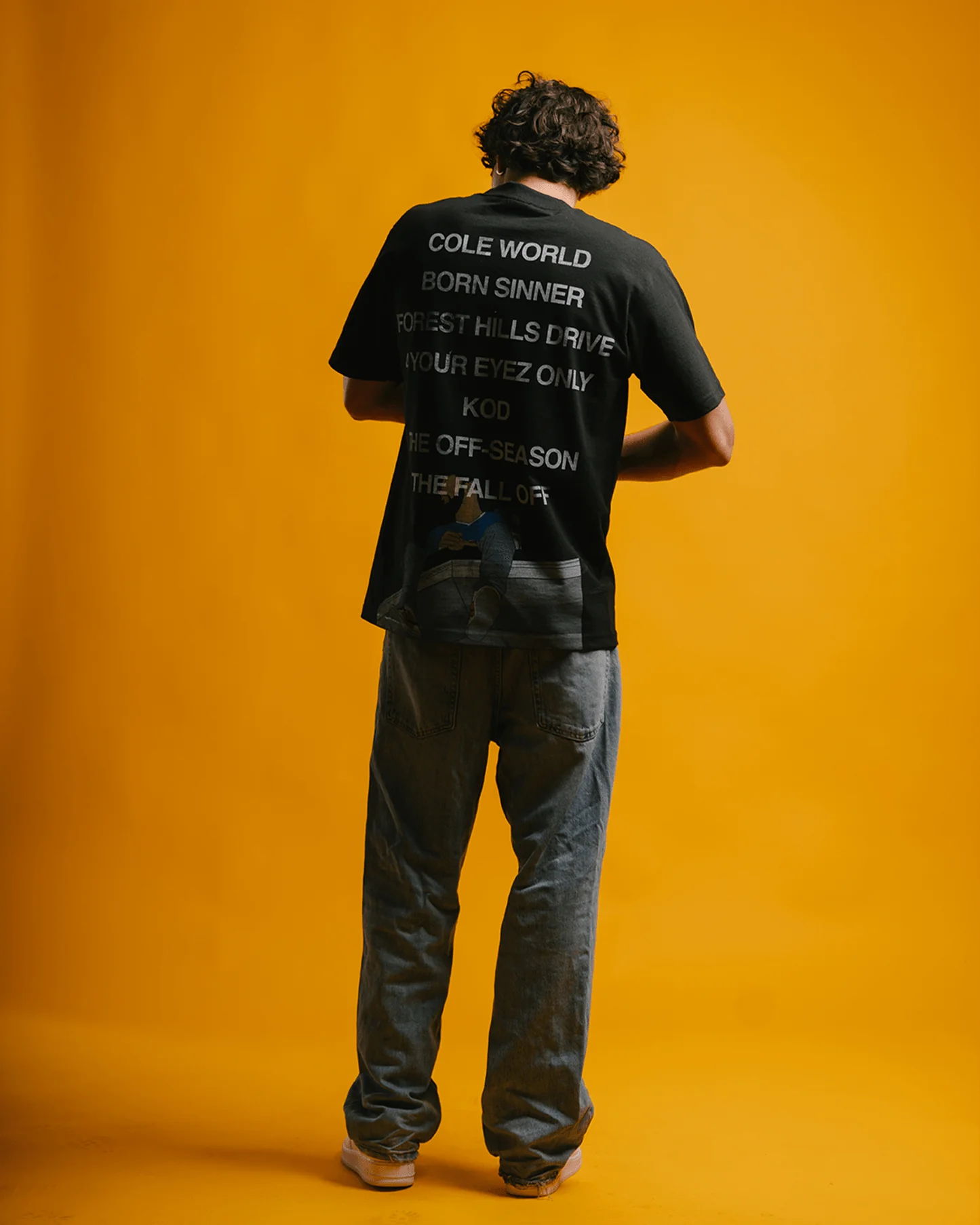 No Face COLE | Heavyweight Black Graphic Tee - Image 5
