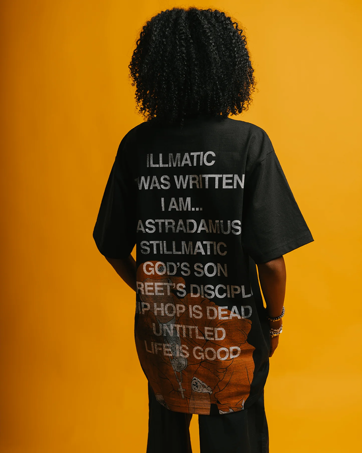 No Face NAS | Heavyweight Black Graphic Tee - Image 3