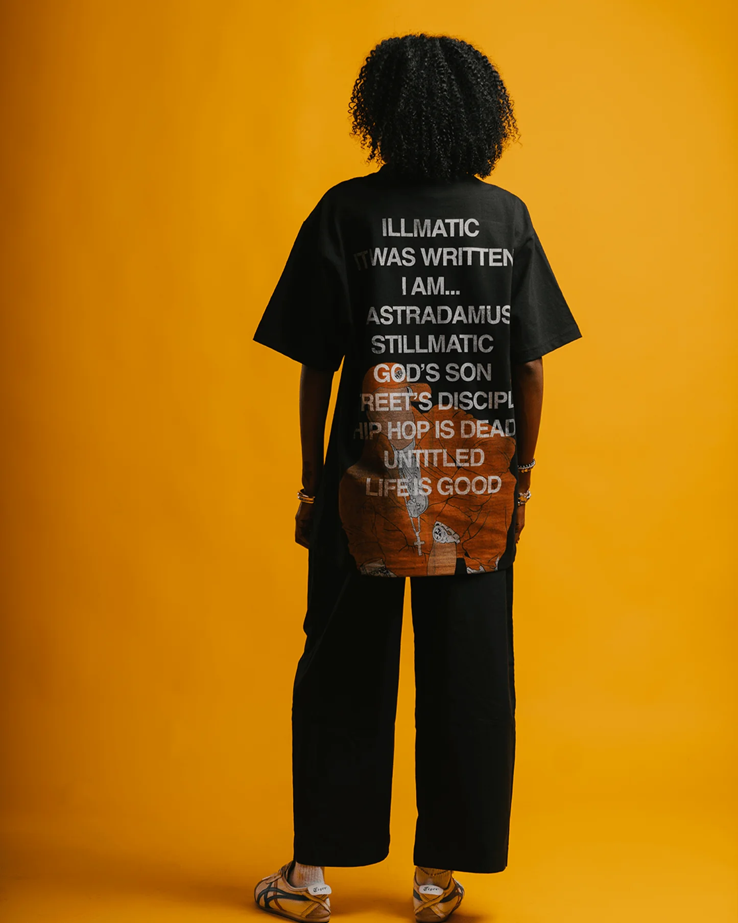 No Face NAS | Heavyweight Black Graphic Tee - Image 5