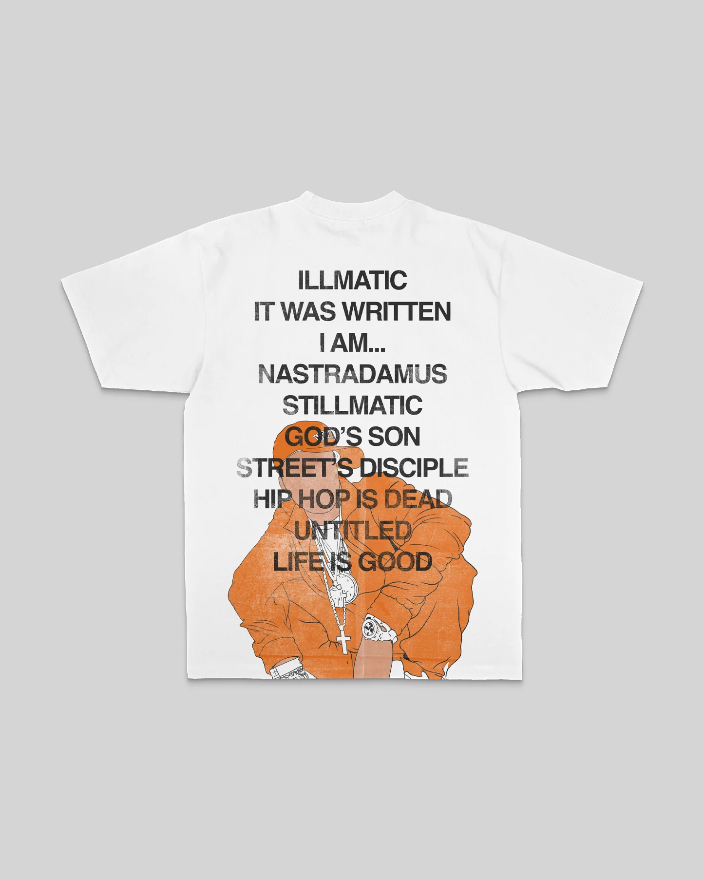 No Face NAS | Heavyweight White Graphic Tee