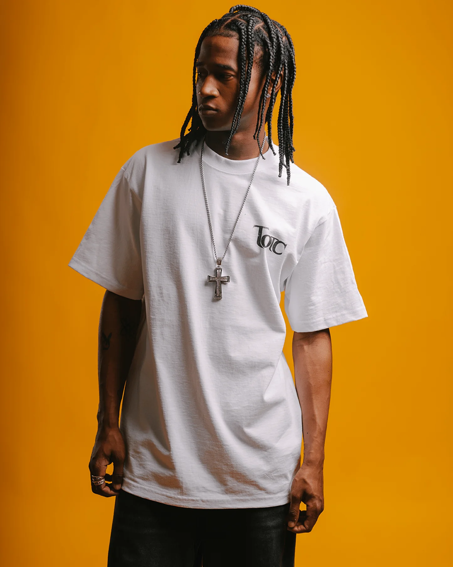 No Face NAS | Heavyweight White Graphic Tee - Image 4