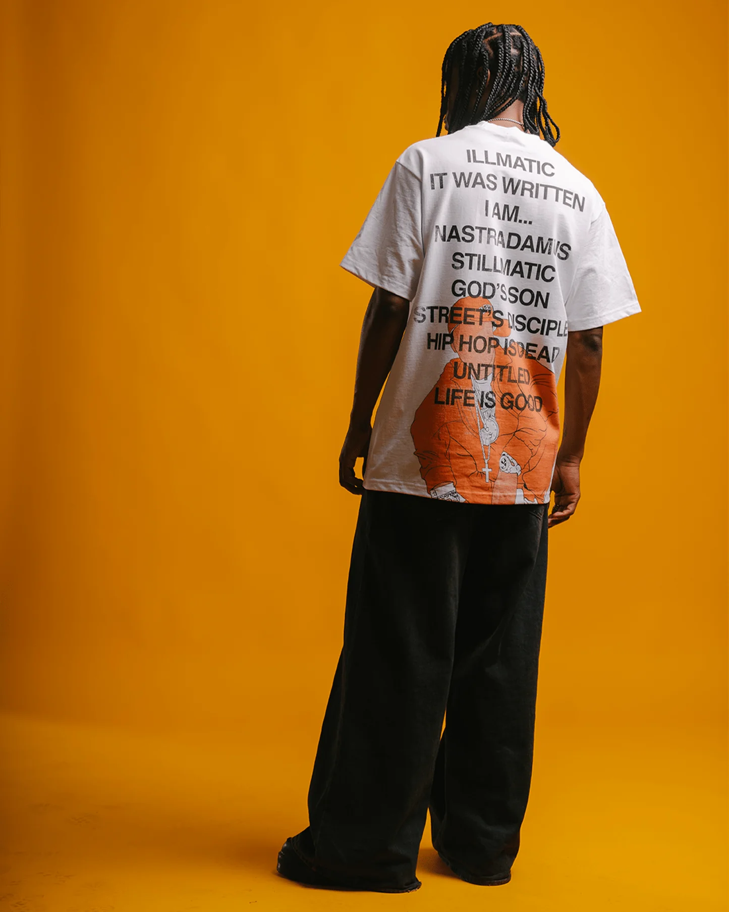 No Face NAS | Heavyweight White Graphic Tee - Image 5