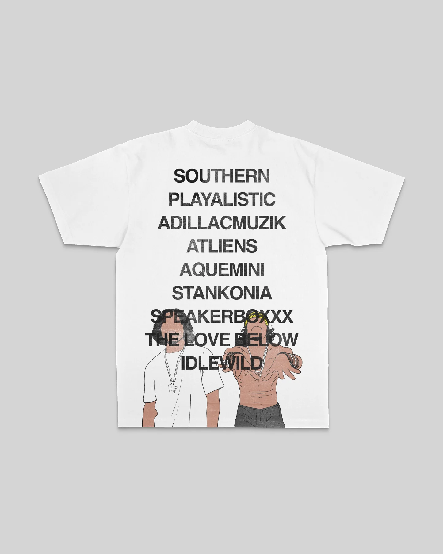 No Face OUTKAST | Heavyweight White Graphic Tee