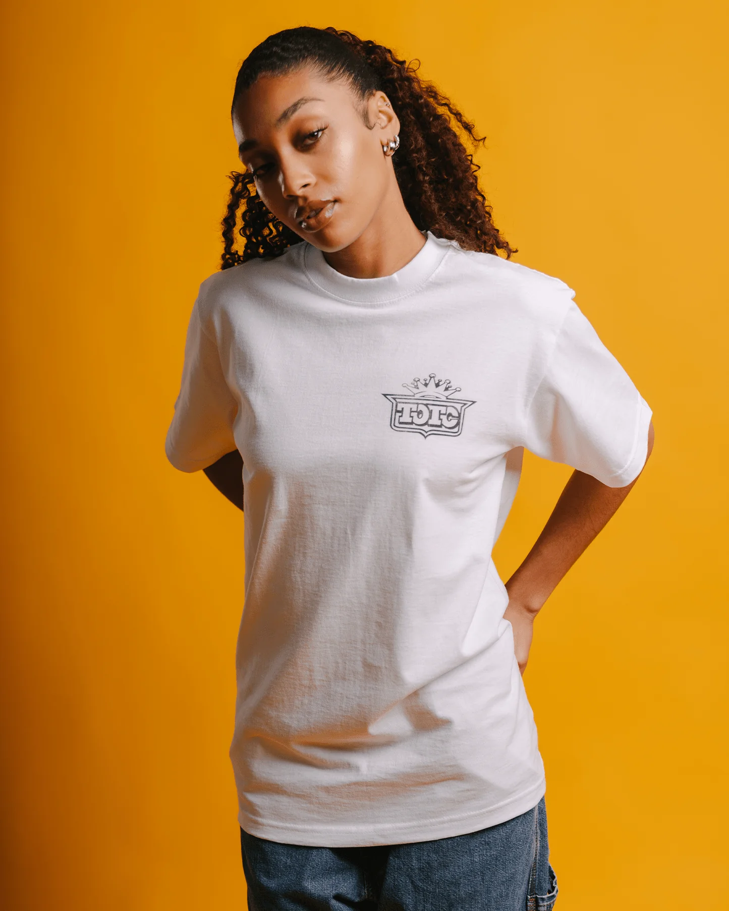 No Face OUTKAST | Heavyweight White Graphic Tee - Image 4