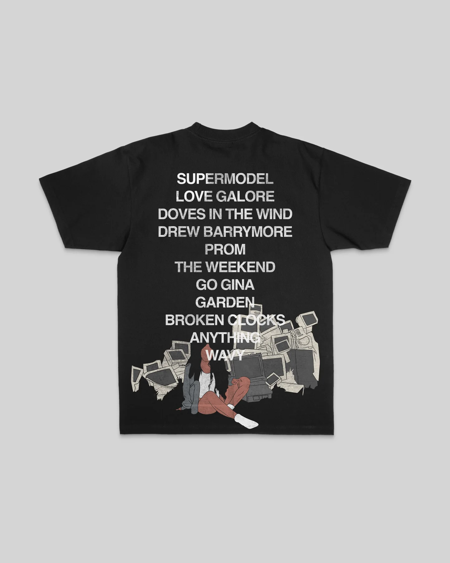 No Face SZA | Heavyweight Black Graphic Tee