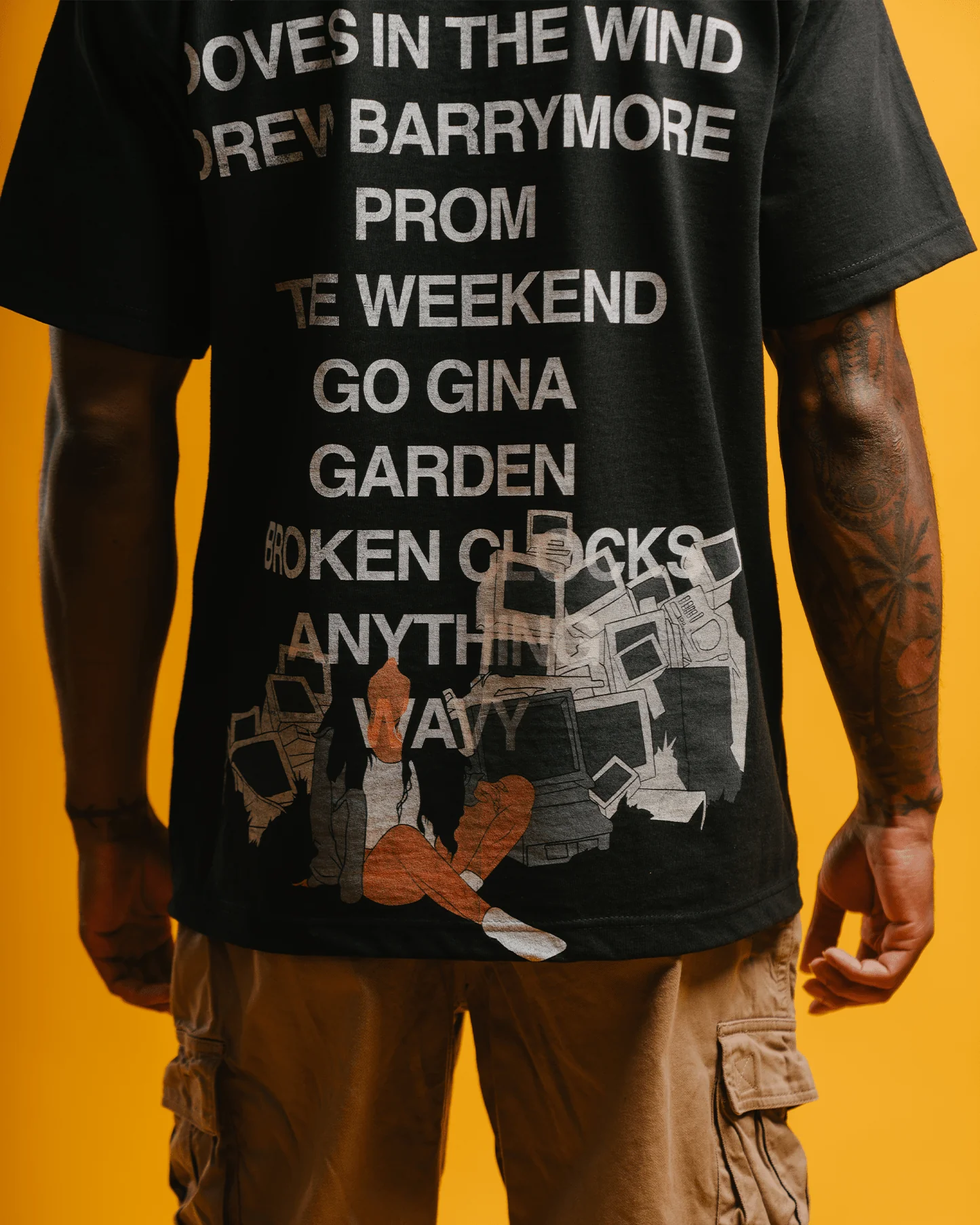 No Face SZA | Heavyweight Black Graphic Tee - Image 5