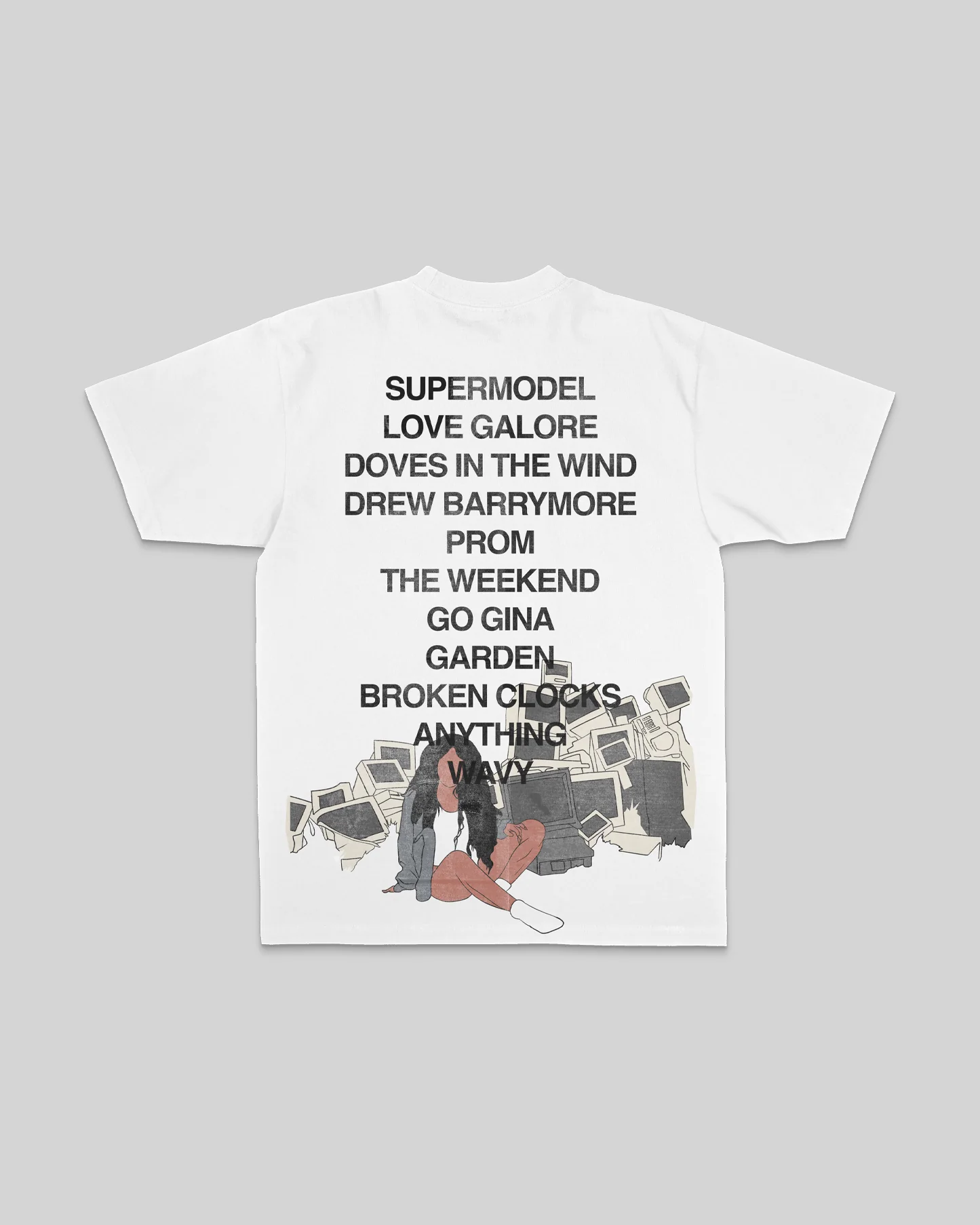 No Face SZA | Heavyweight White Graphic Tee