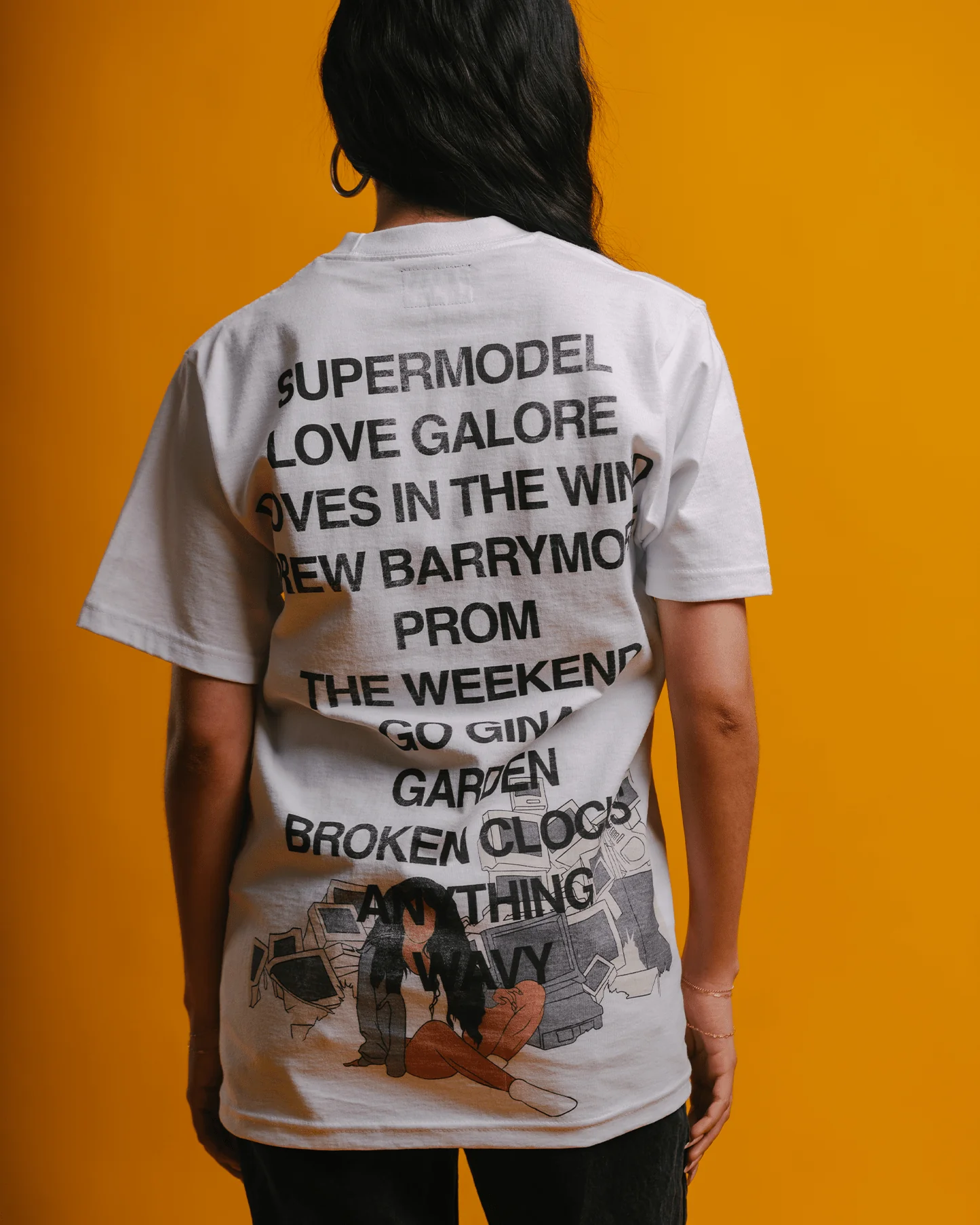 No Face SZA | Heavyweight White Graphic Tee - Image 3