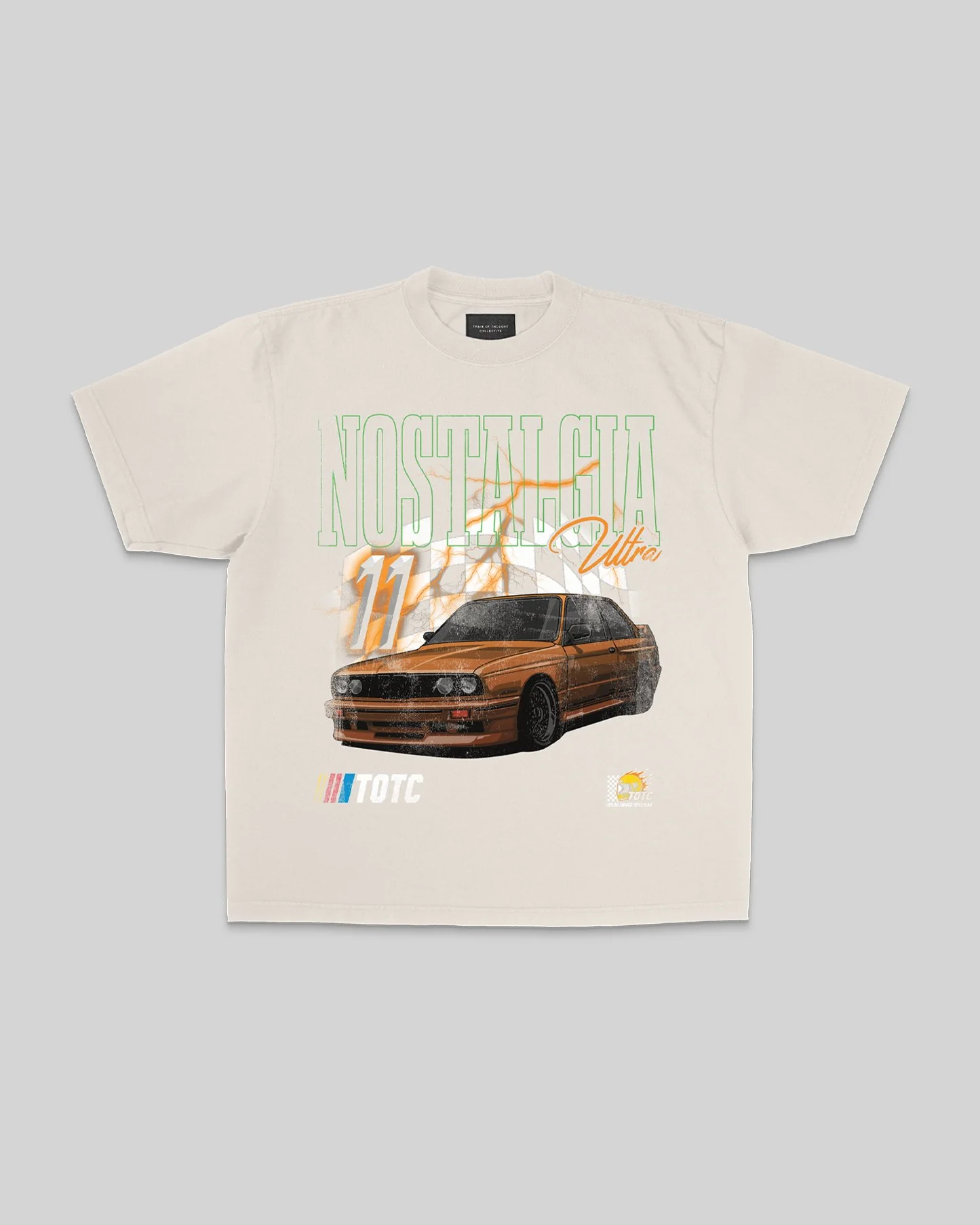 Nostalgia Ultra Racing | Oversized Cream Graphic Tee