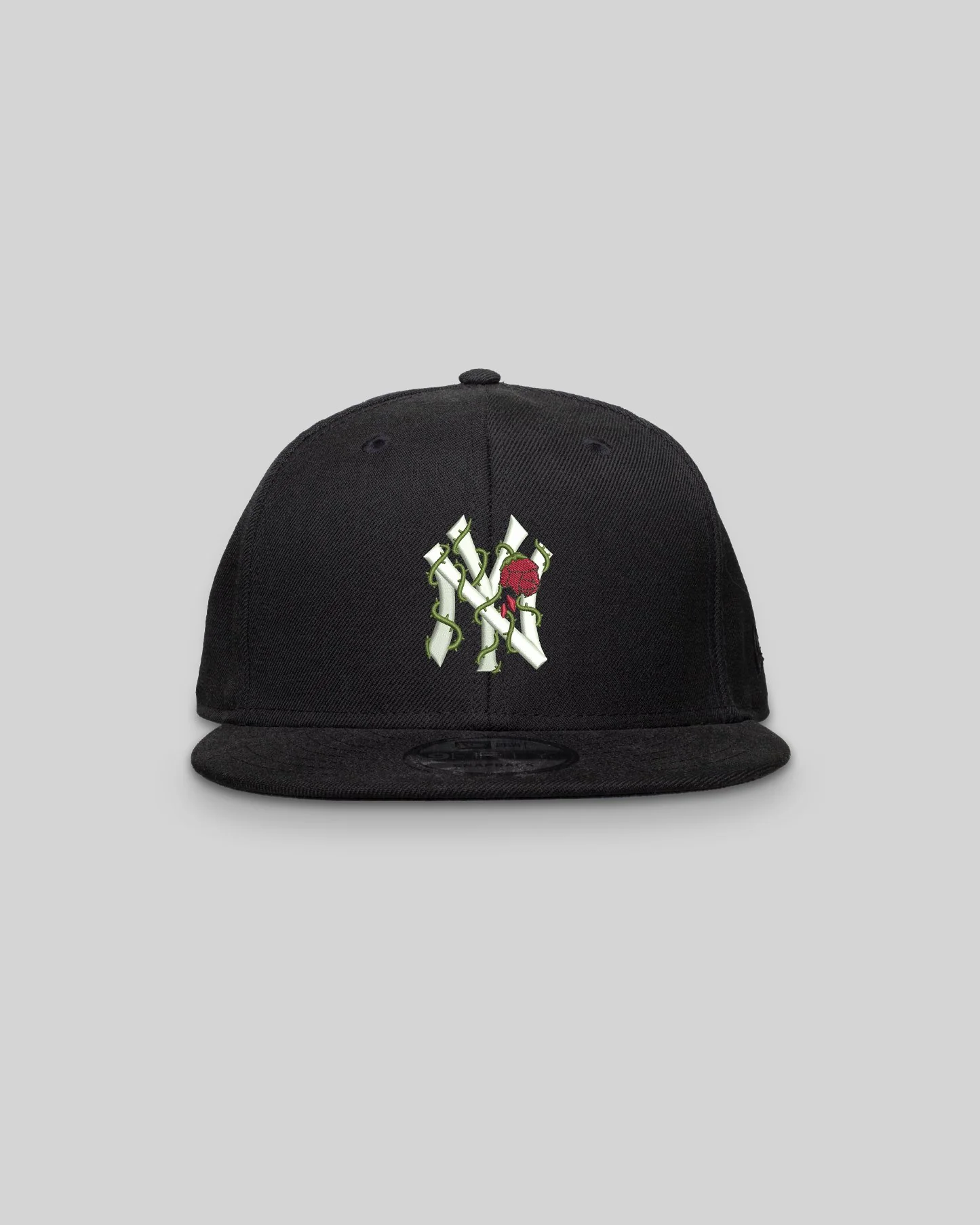 NY City Rose Black New Era Hat Snapback