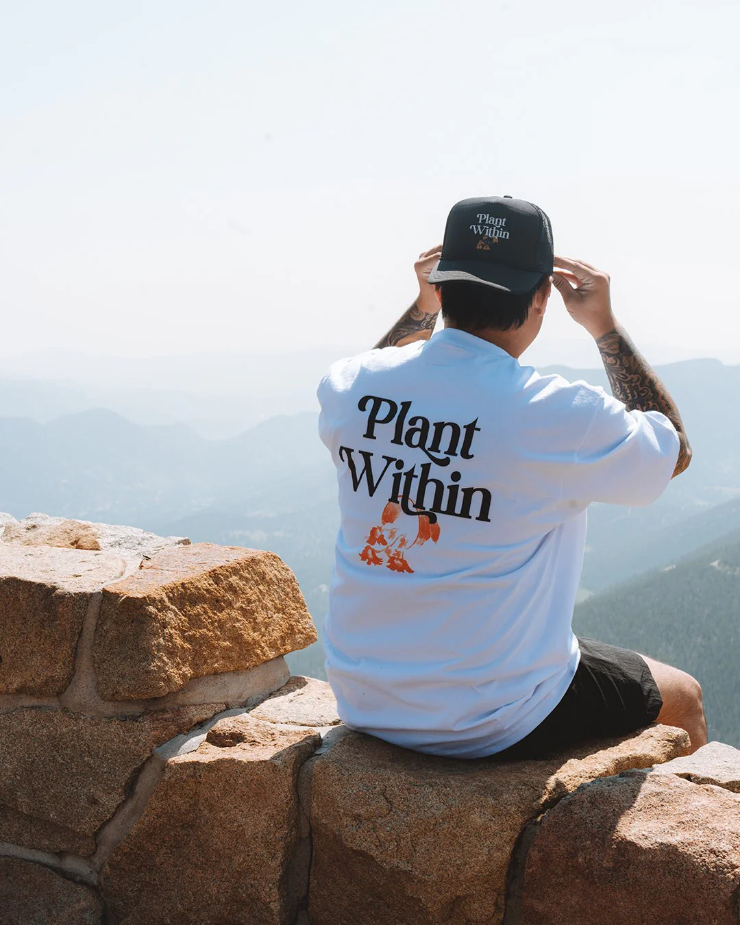Plant Within | Black 5 Panel Trucker Hat - Image 4
