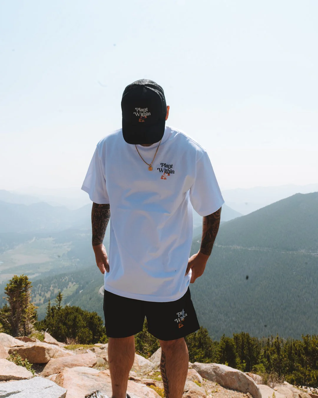 Plant Within | Black Swim Shorts 17" - Image 2