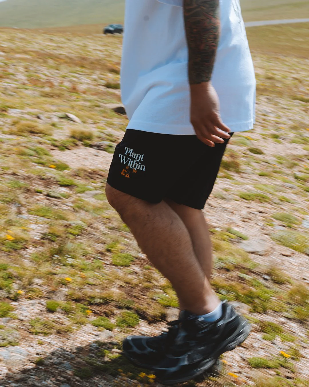 Plant Within | Black Swim Shorts 17" - Image 3