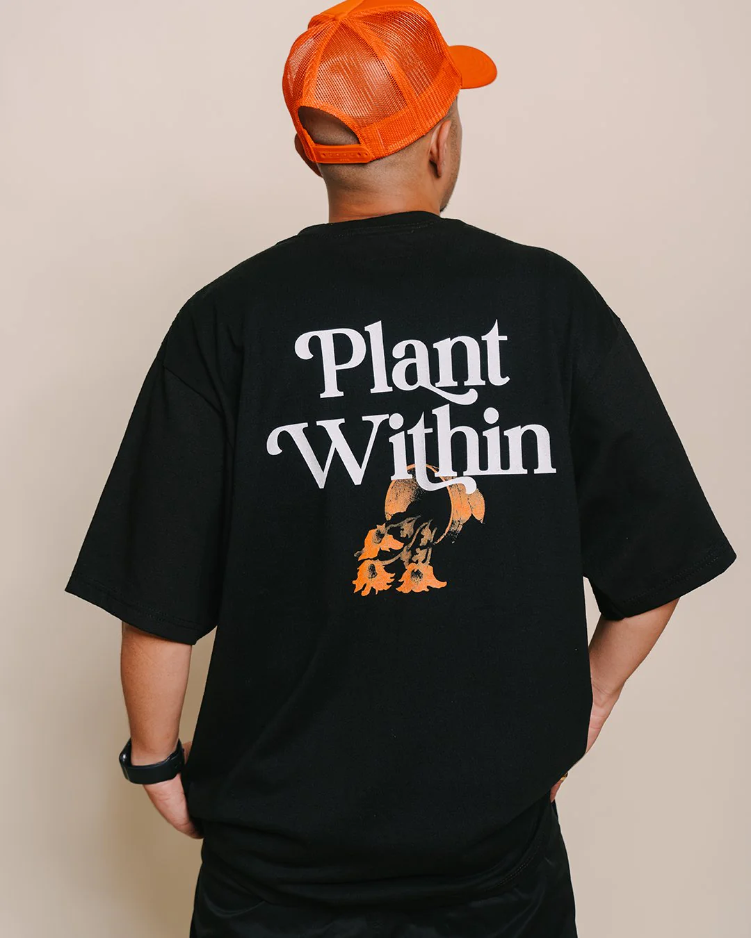 Plant Within | Heavyweight Black Graphic Tee - Image 3