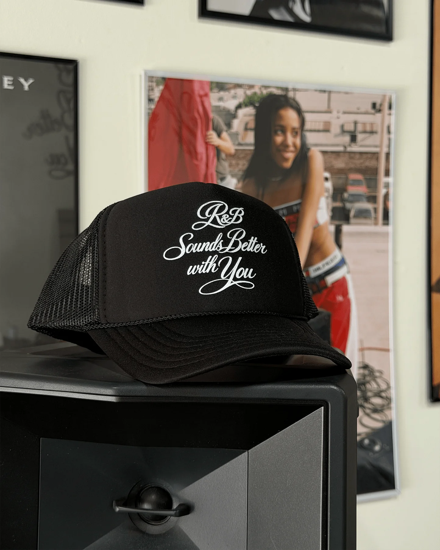 R&B with You | Black Trucker Snapback - Image 4