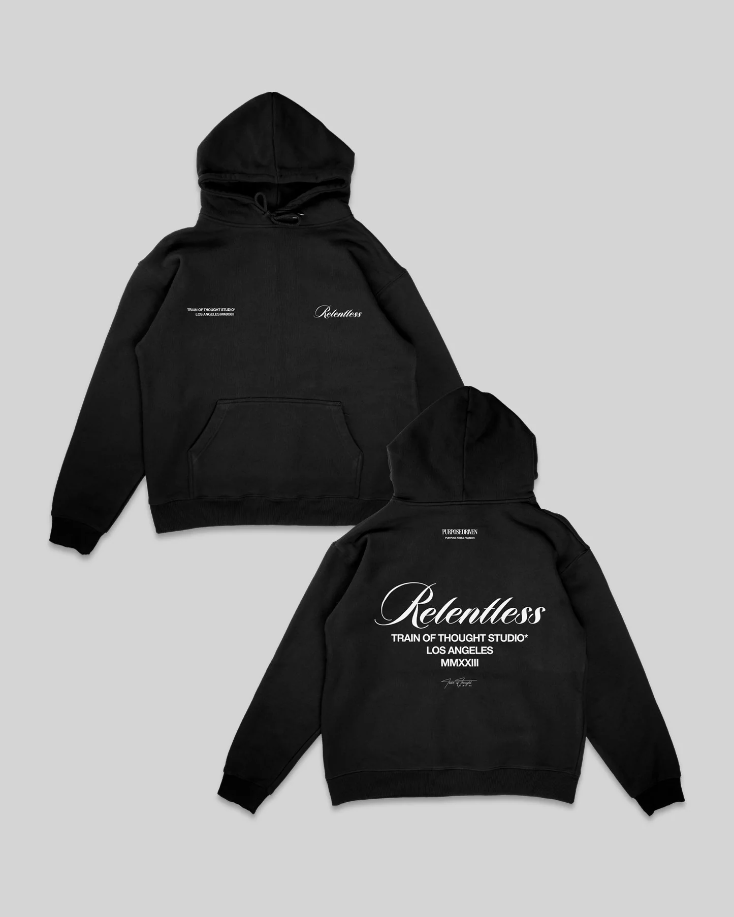 Relentless | Black Pullover Hoodie