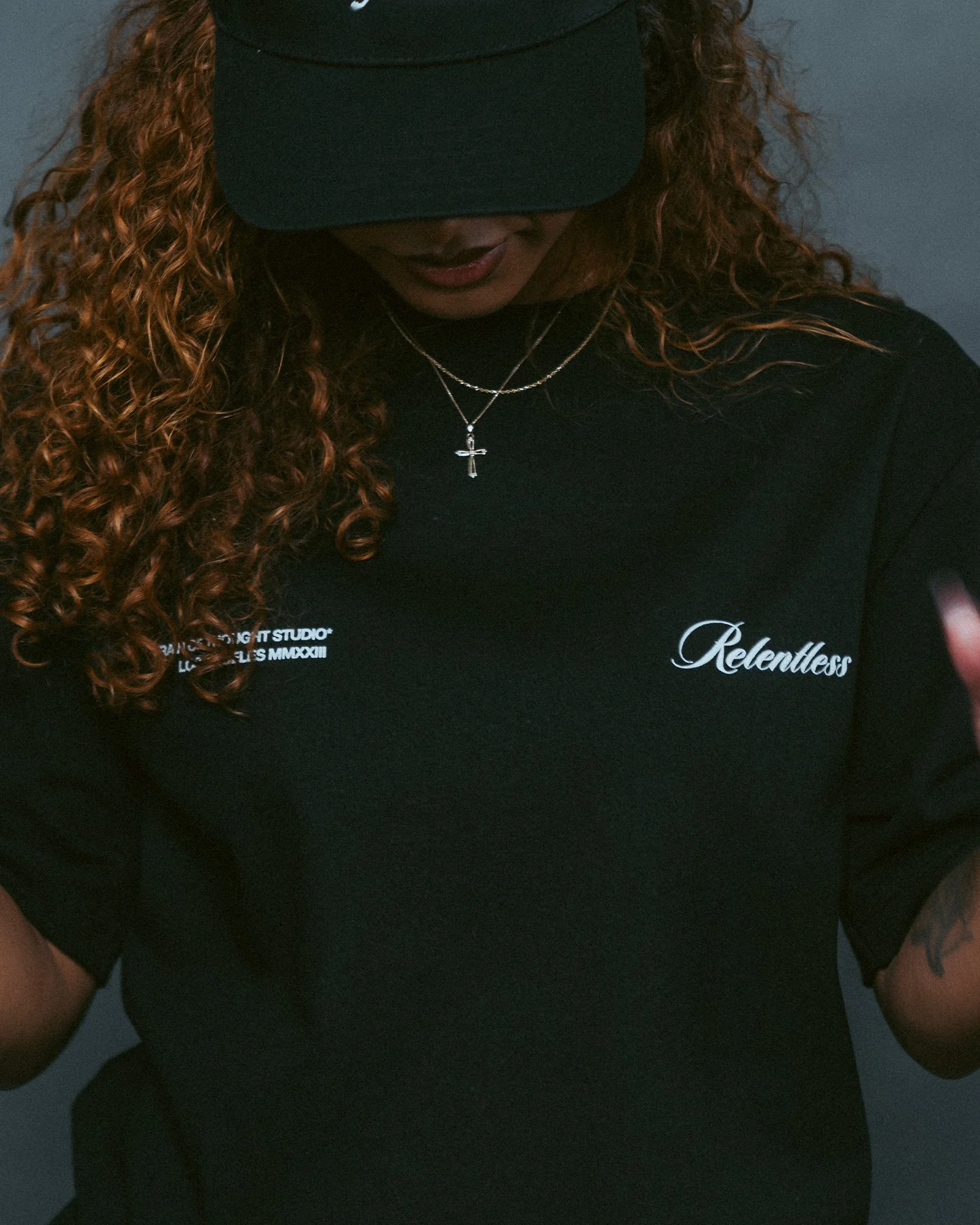 Relentless | Heavyweight Black Graphic Tee - Image 2