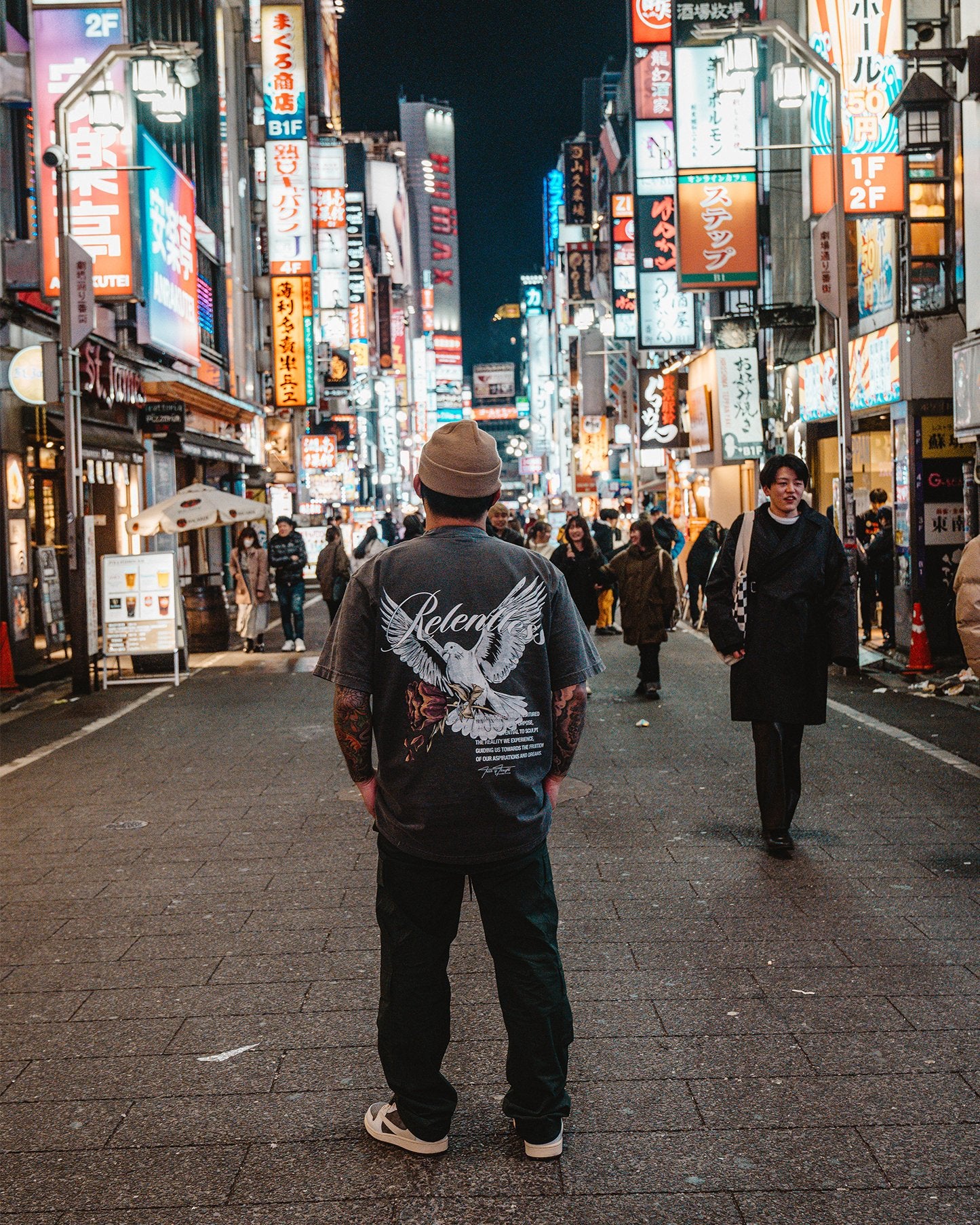 Relentless Dove | Oversized Shadow Graphic Tee - Image 2