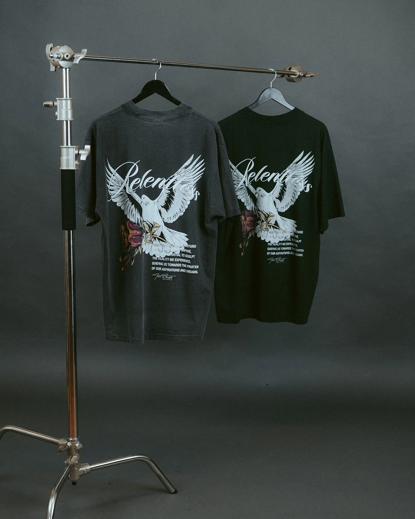 Relentless Dove | Oversized Shadow Graphic Tee - Image 4