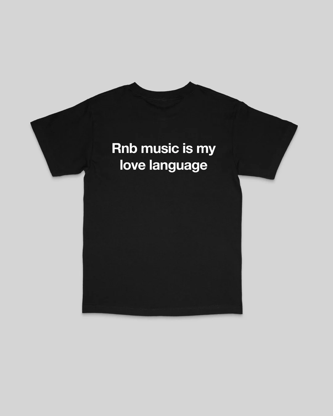 Rnb Language | Classic Black Graphic Tee