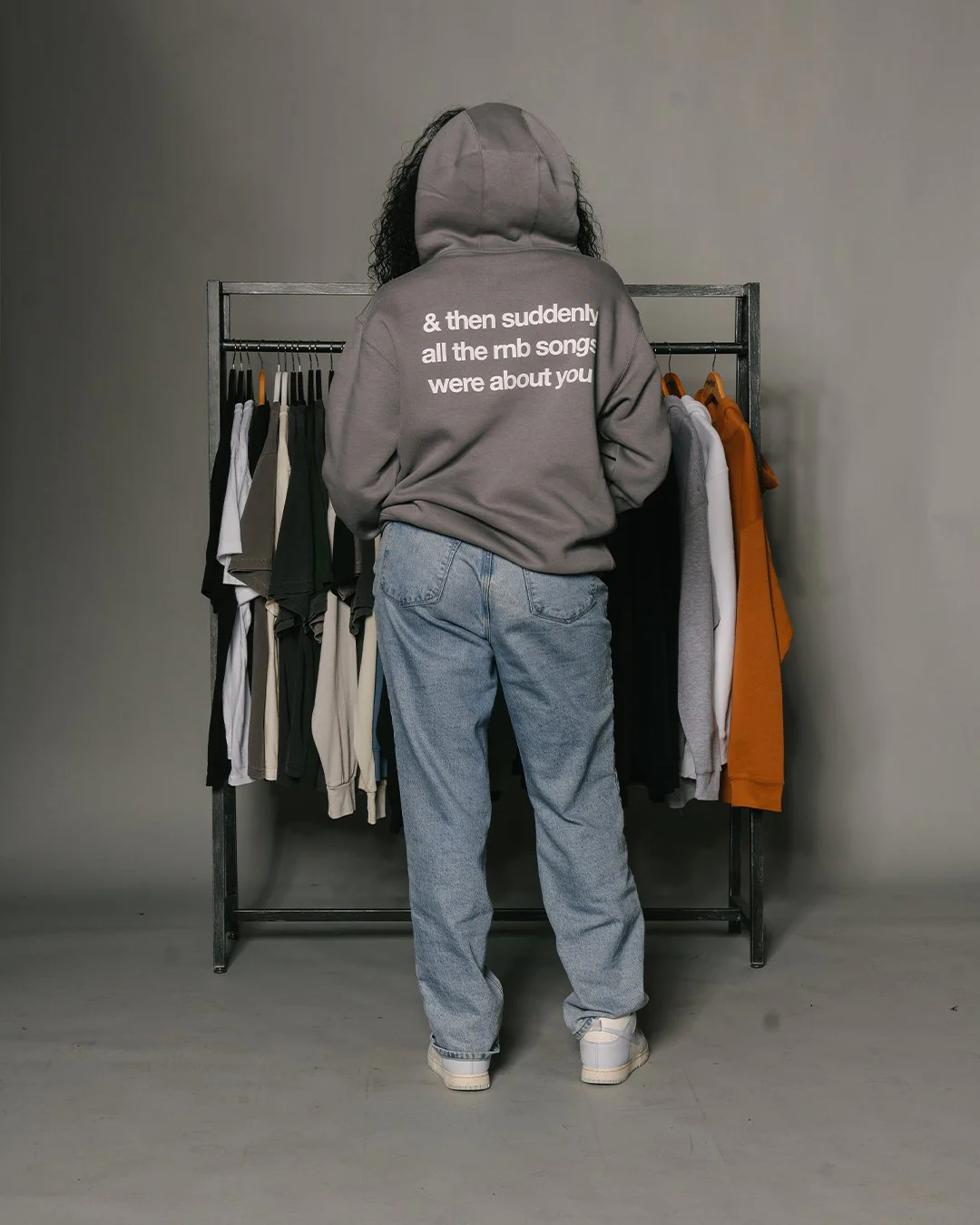 Rnb Songs | Charcoal Pullover Hoodie - Image 2