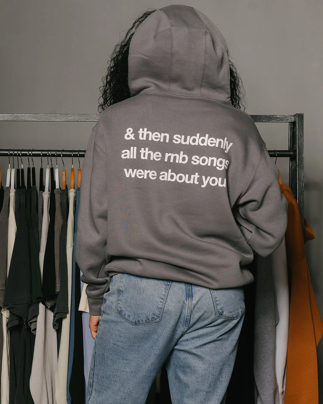 Rnb Songs | Charcoal Pullover Hoodie - Image 4