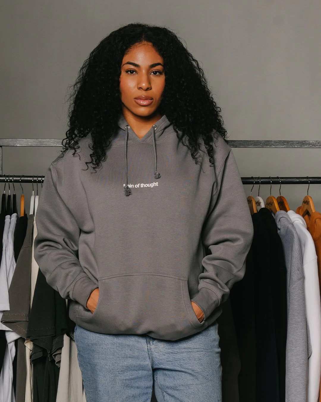Rnb Songs | Charcoal Pullover Hoodie - Image 5