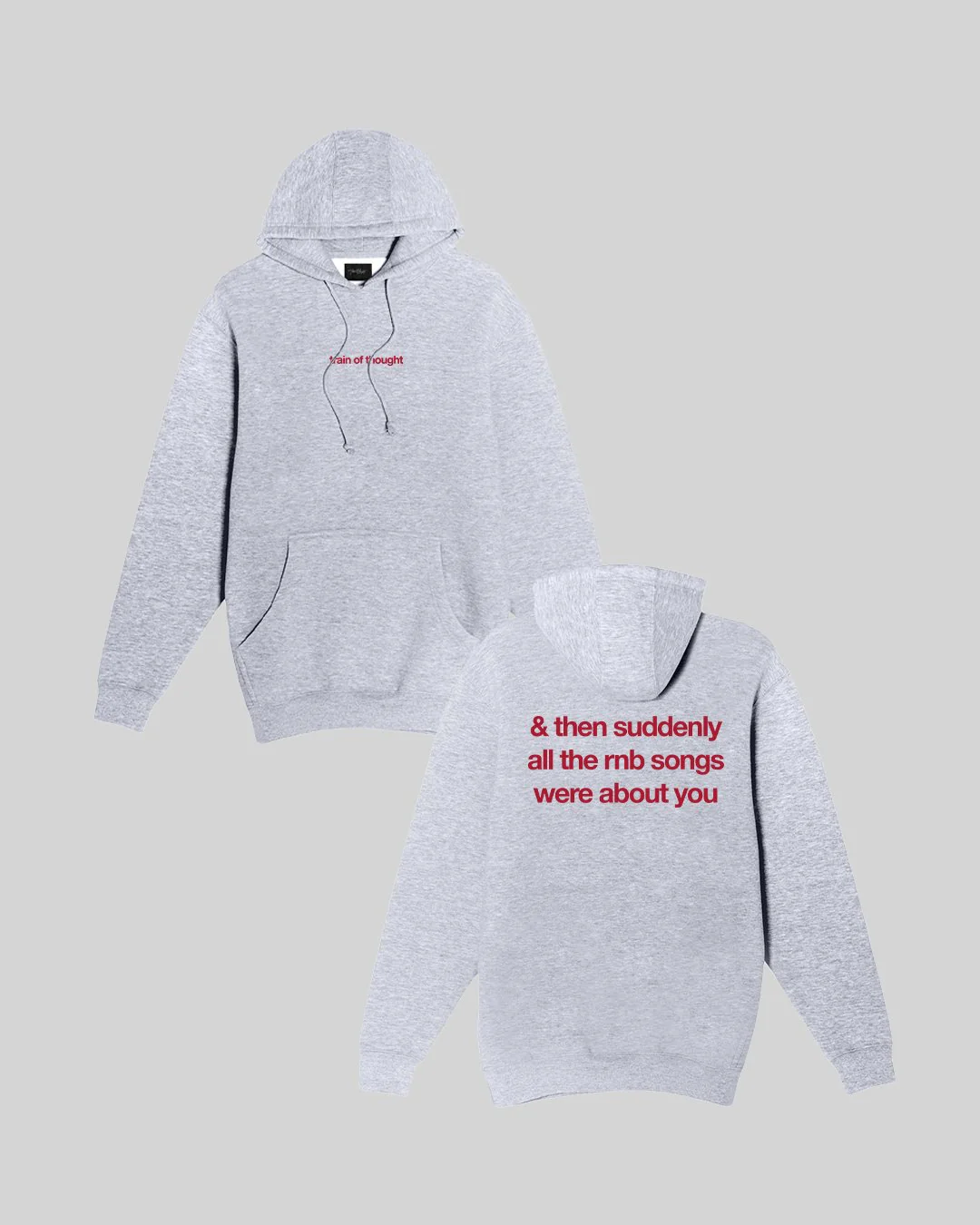 Rnb Songs | Heather Grey Pullover Hoodie